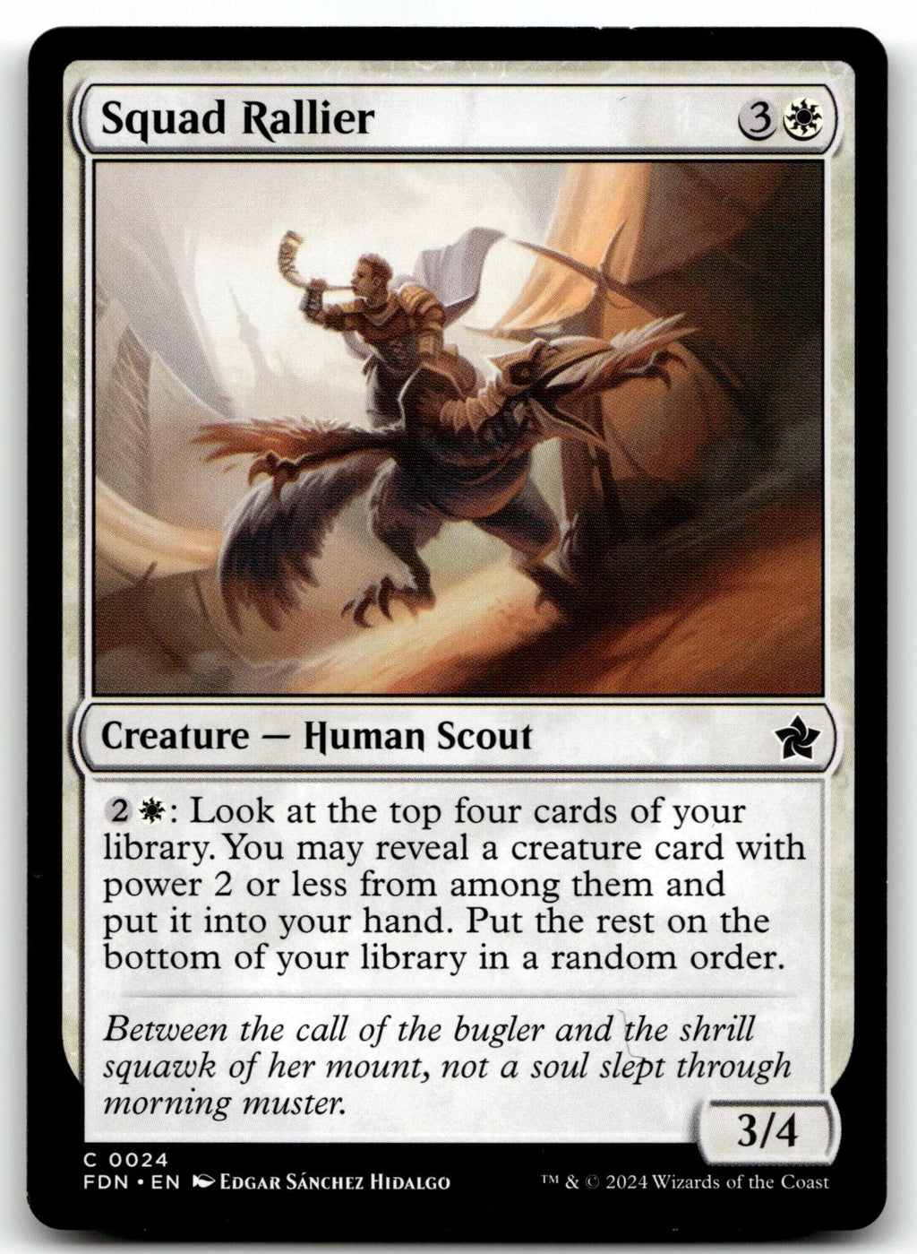Squad Rallier 24 Common Foundations Magic: The Gathering Near Mint