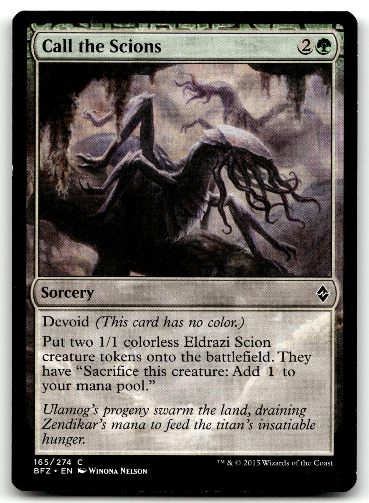 Call the Scions 165 Common Battle for Zendikar Magic: The Gathering Near Mint