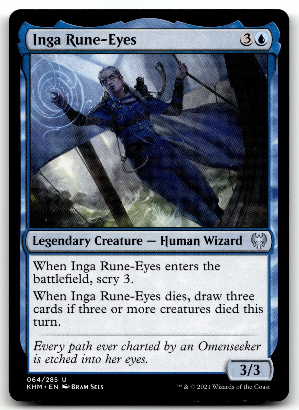 Inga Rune-Eyes 64 Uncommon Kaldheim Magic: The Gathering Near Mint