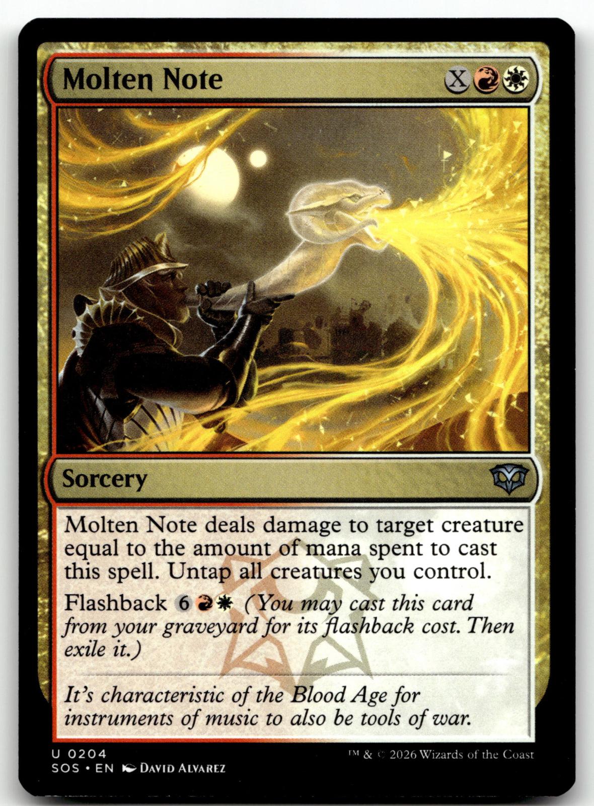 Molten Note 204 Uncommon Secrets of Strixhaven Magic: The Gathering Near Mint