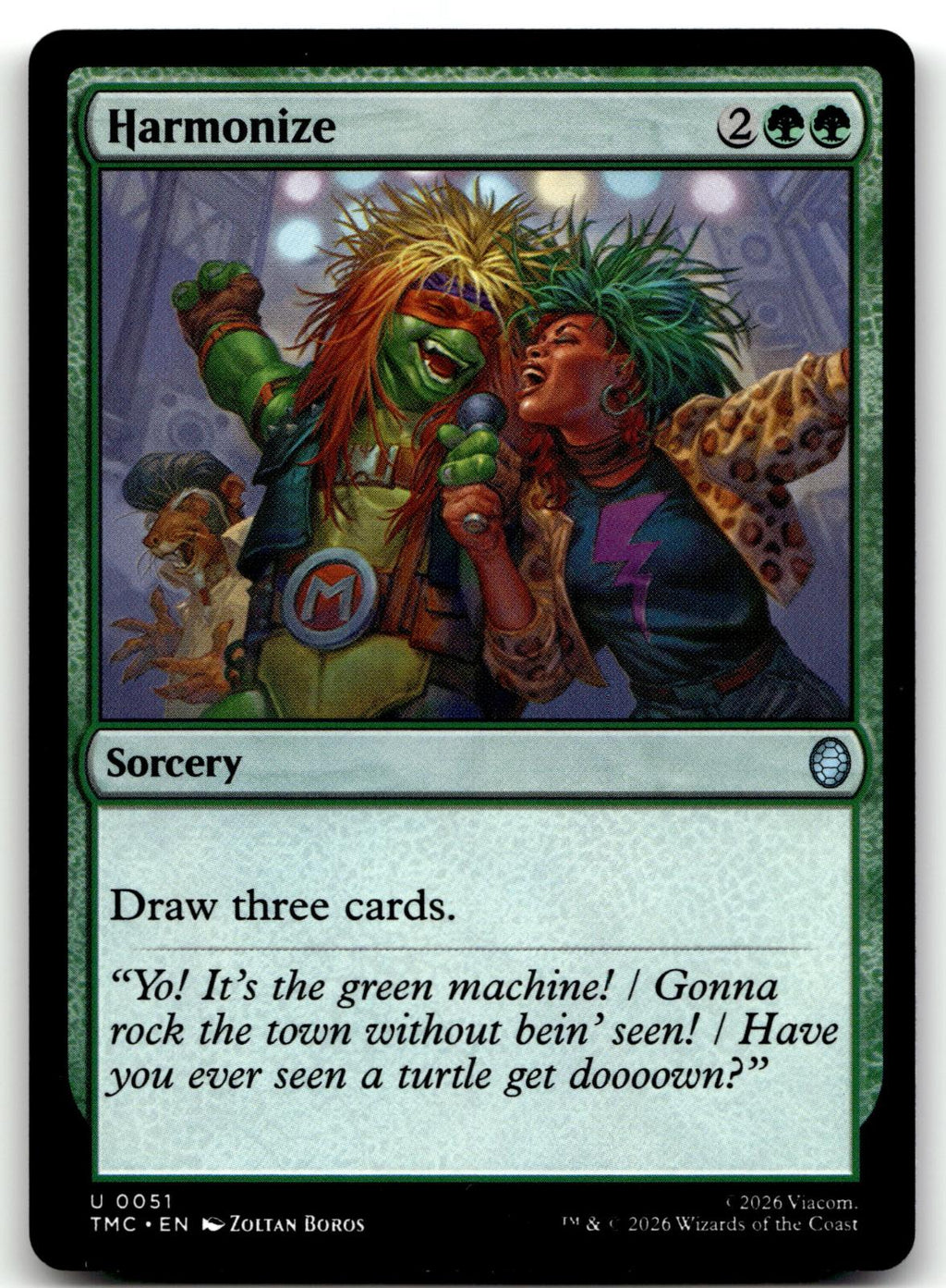 Harmonize 51 Commander: Teenage Mutant Ninja Turtles Magic: The Gathering NM
