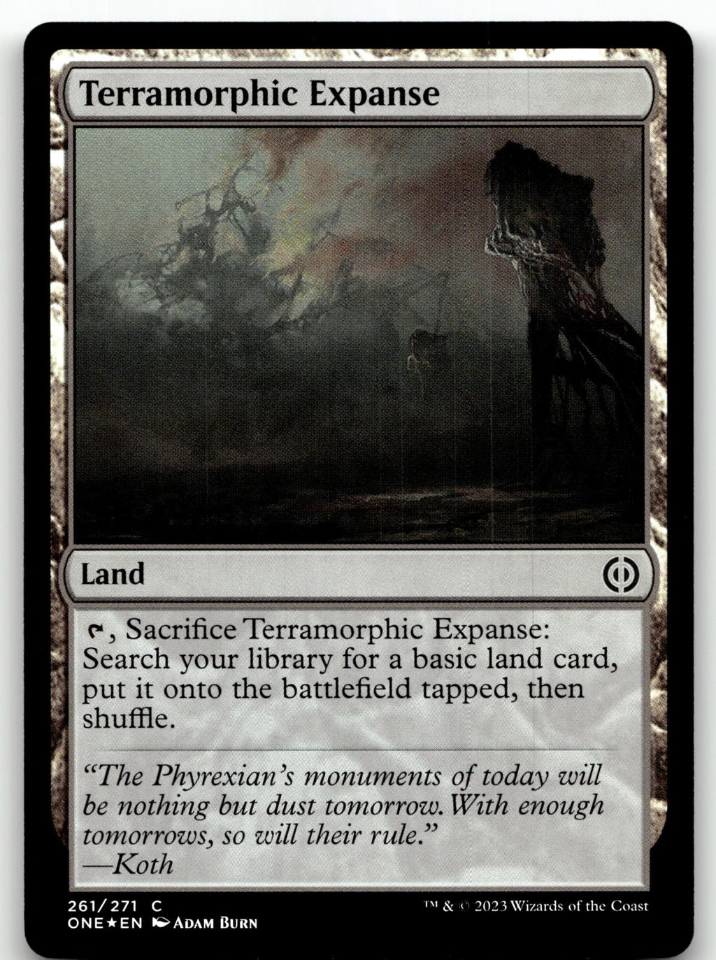 Terramorphic Expanse 261 Phyrexia: All Will Be One Magic: The Gathering Foil NM