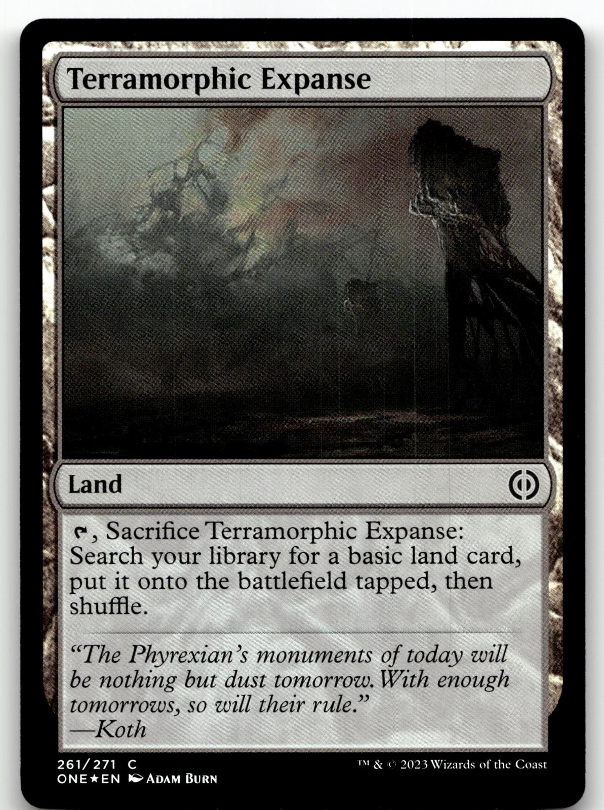 Terramorphic Expanse 261 Phyrexia: All Will Be One Magic: The Gathering Foil NM