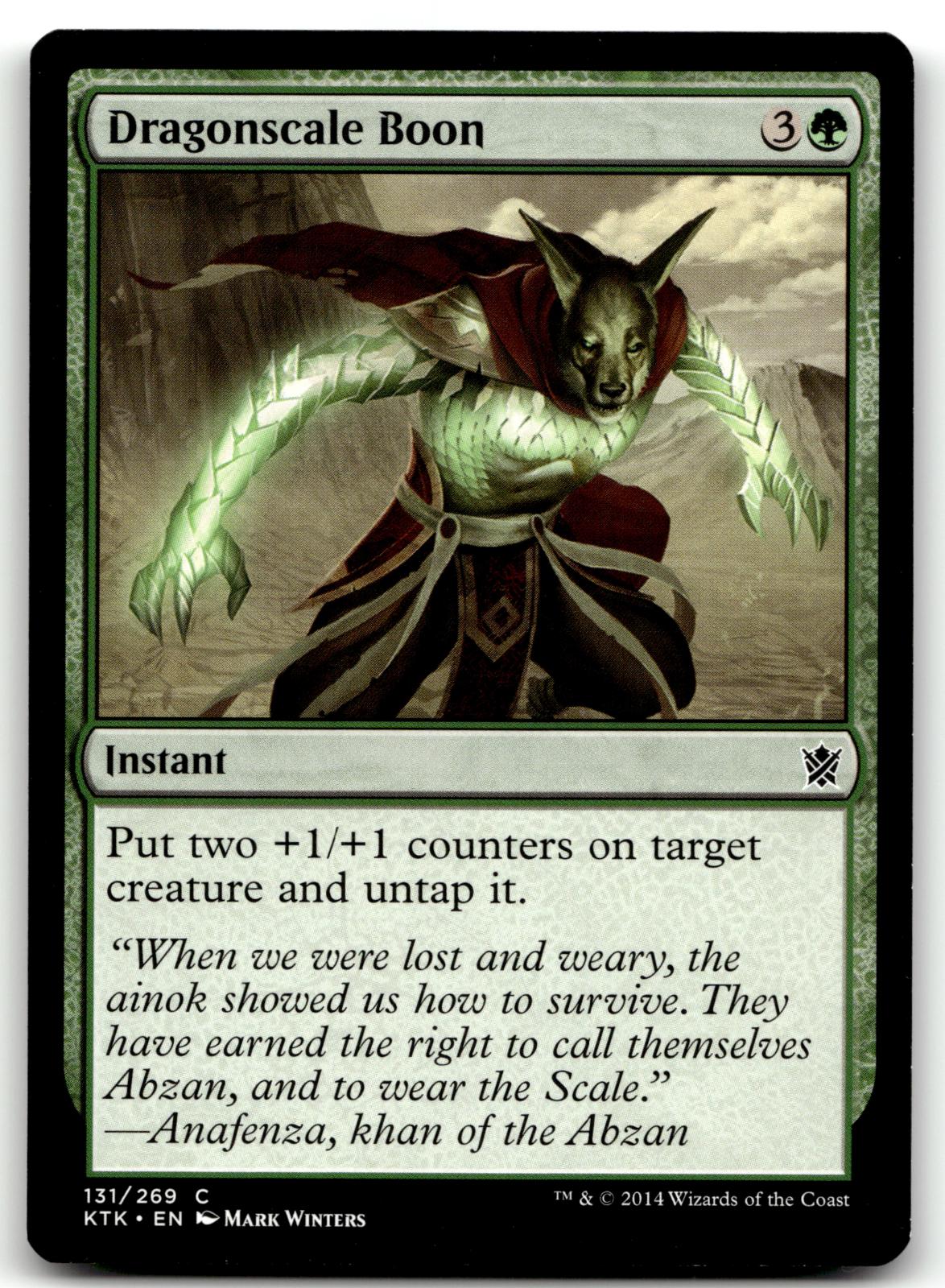 Dragonscale Boon 131 Common Khans of Tarkir Magic: The Gathering Near Mint