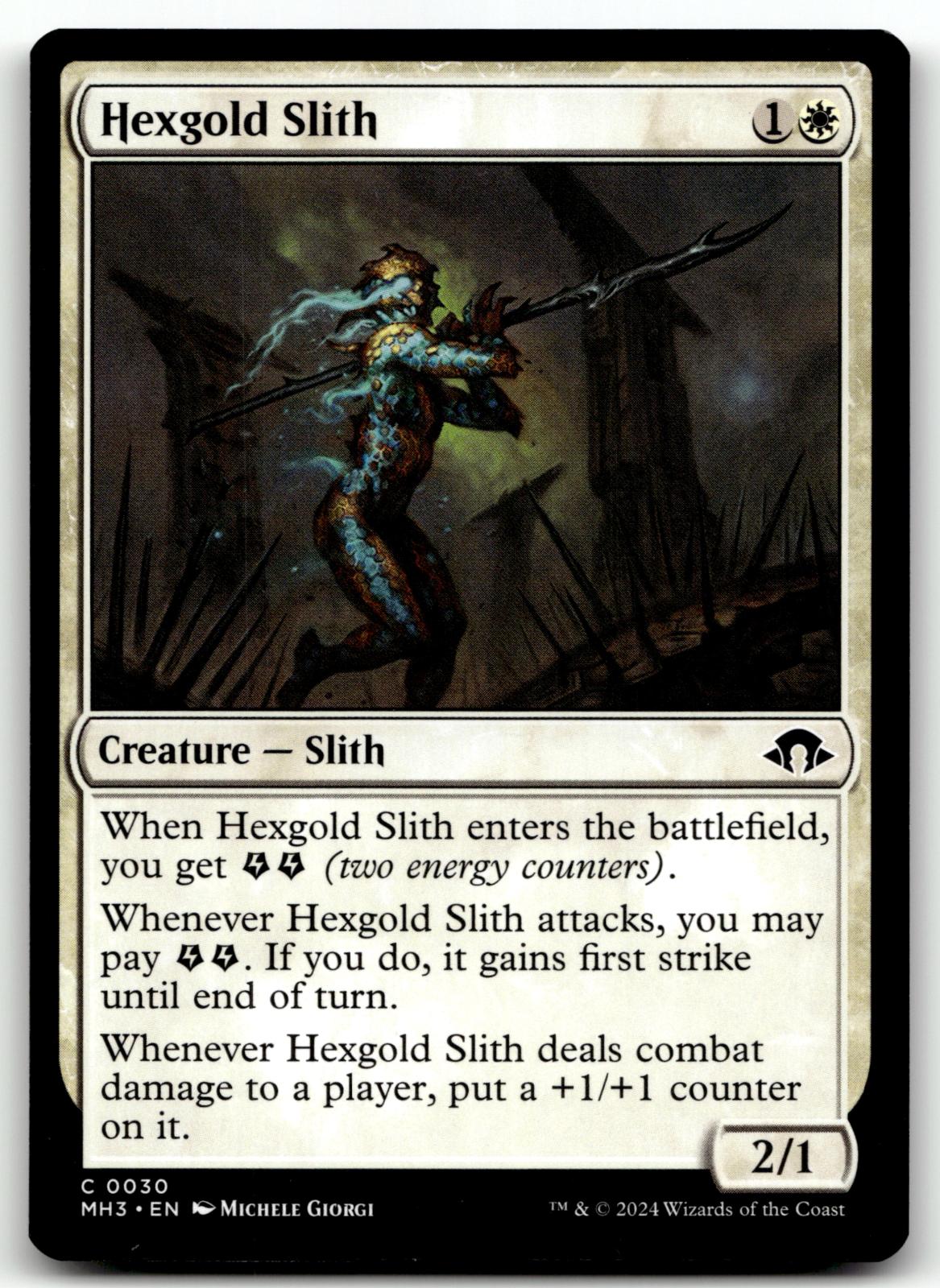 Hexgold Slith 30 Common Modern Horizons 3 Magic: The Gathering Near Mint