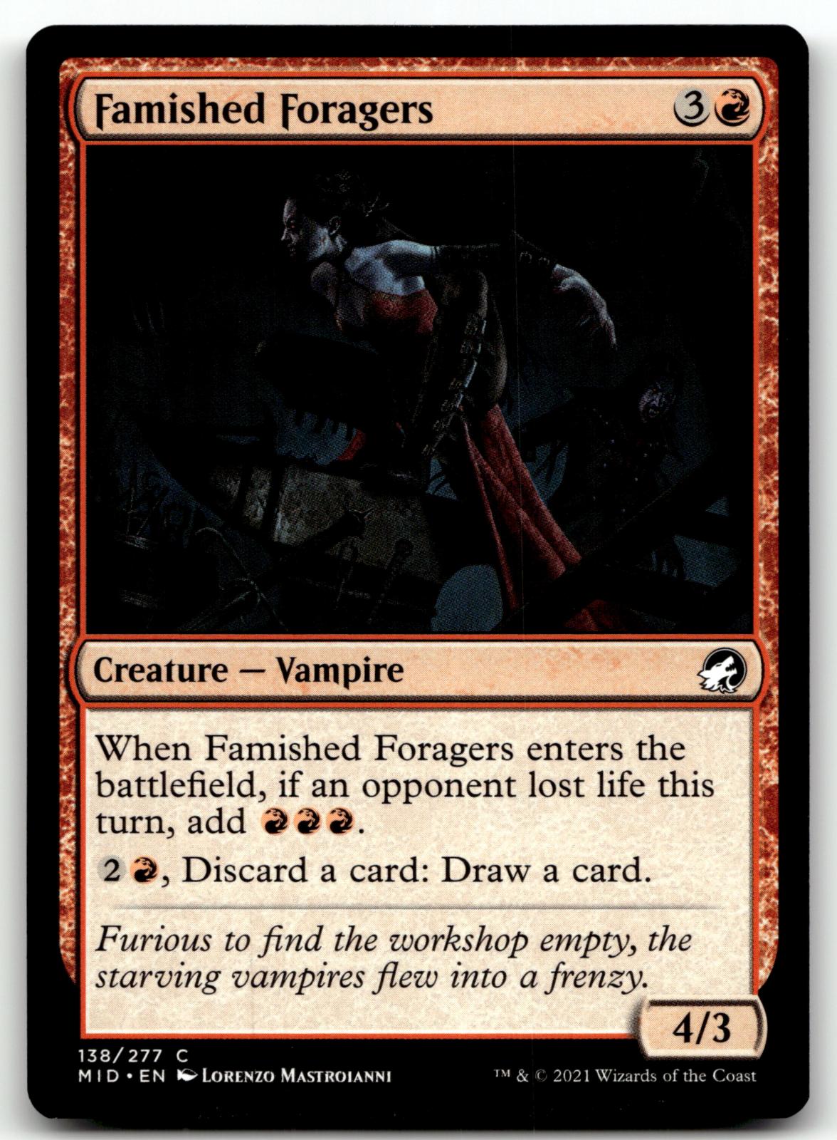 Famished Foragers 138 Common Innistrad: Midnight Hunt Magic: The Gathering NM
