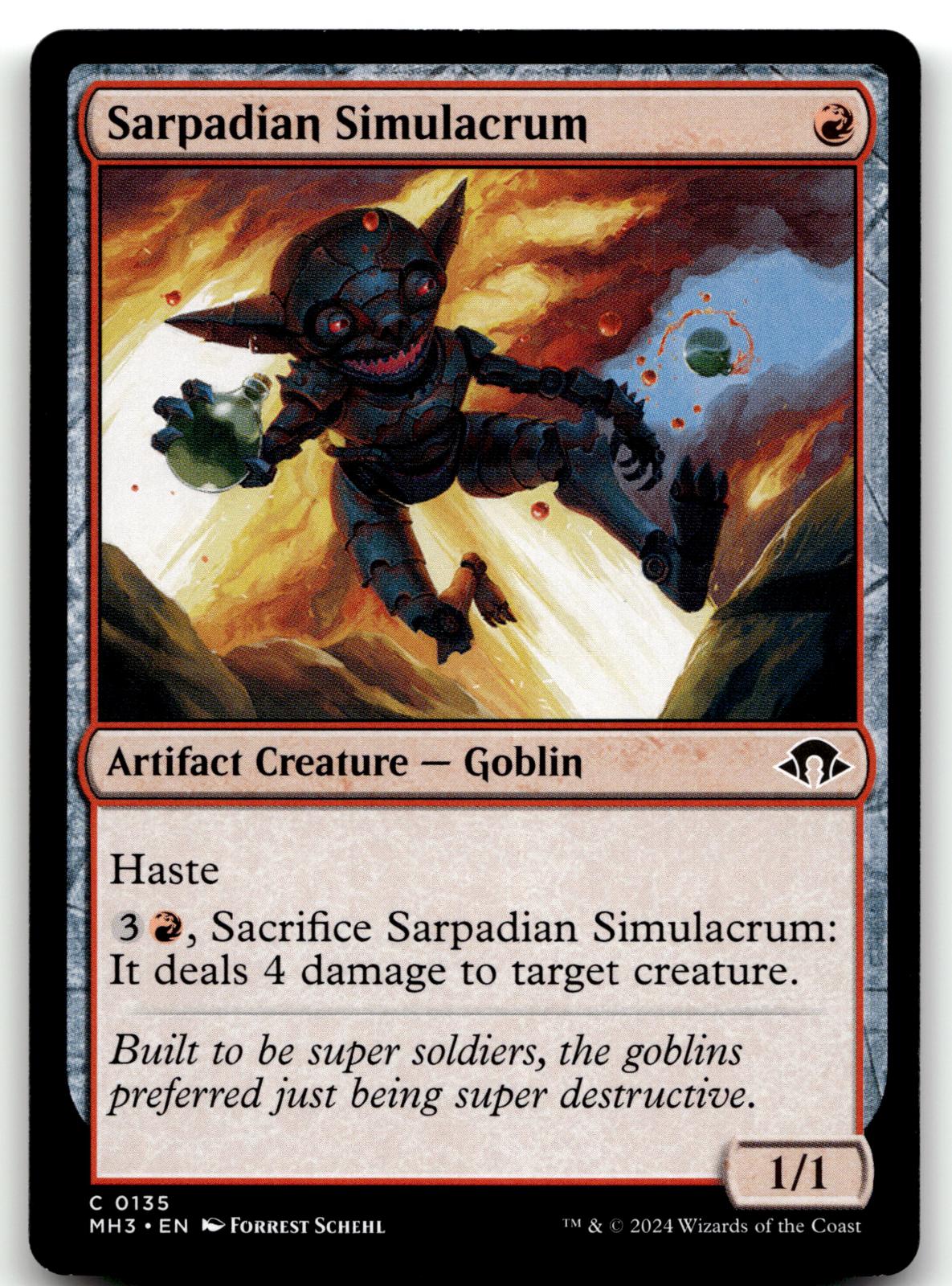Sarpadian Simulacrum 135 Common Modern Horizons 3 Magic: The Gathering Near Mint