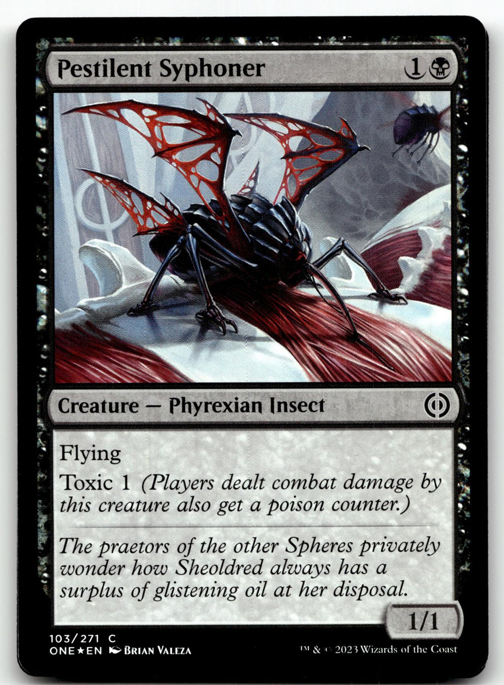Pestilent Syphoner 103 Phyrexia: All Will Be One Magic: The Gathering Foil NM