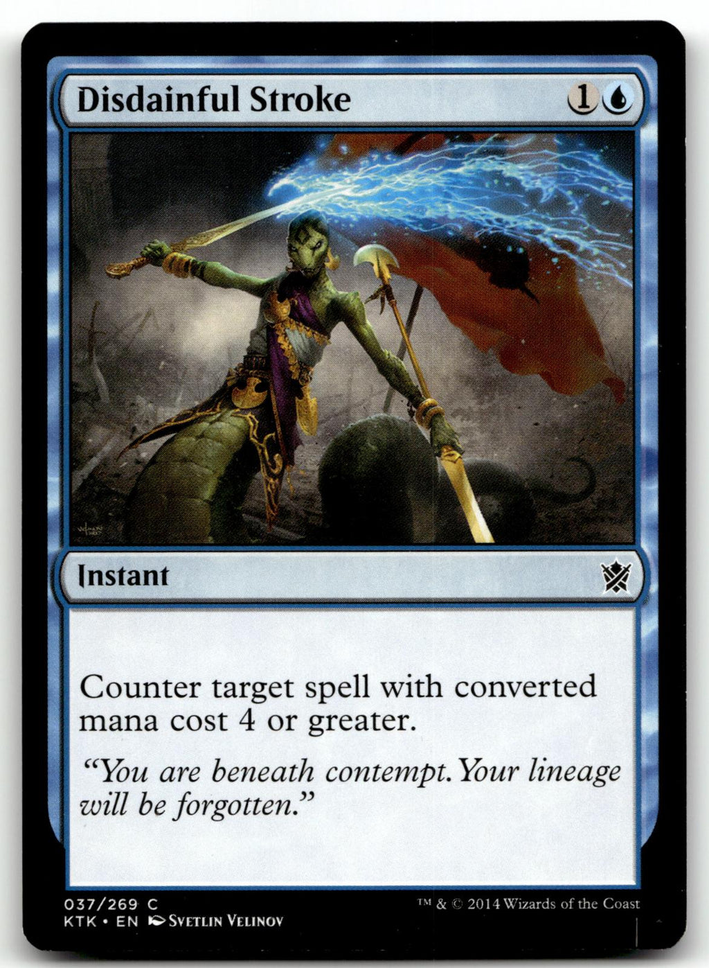 Disdainful Stroke 37 Common Khans of Tarkir Magic: The Gathering Near Mint