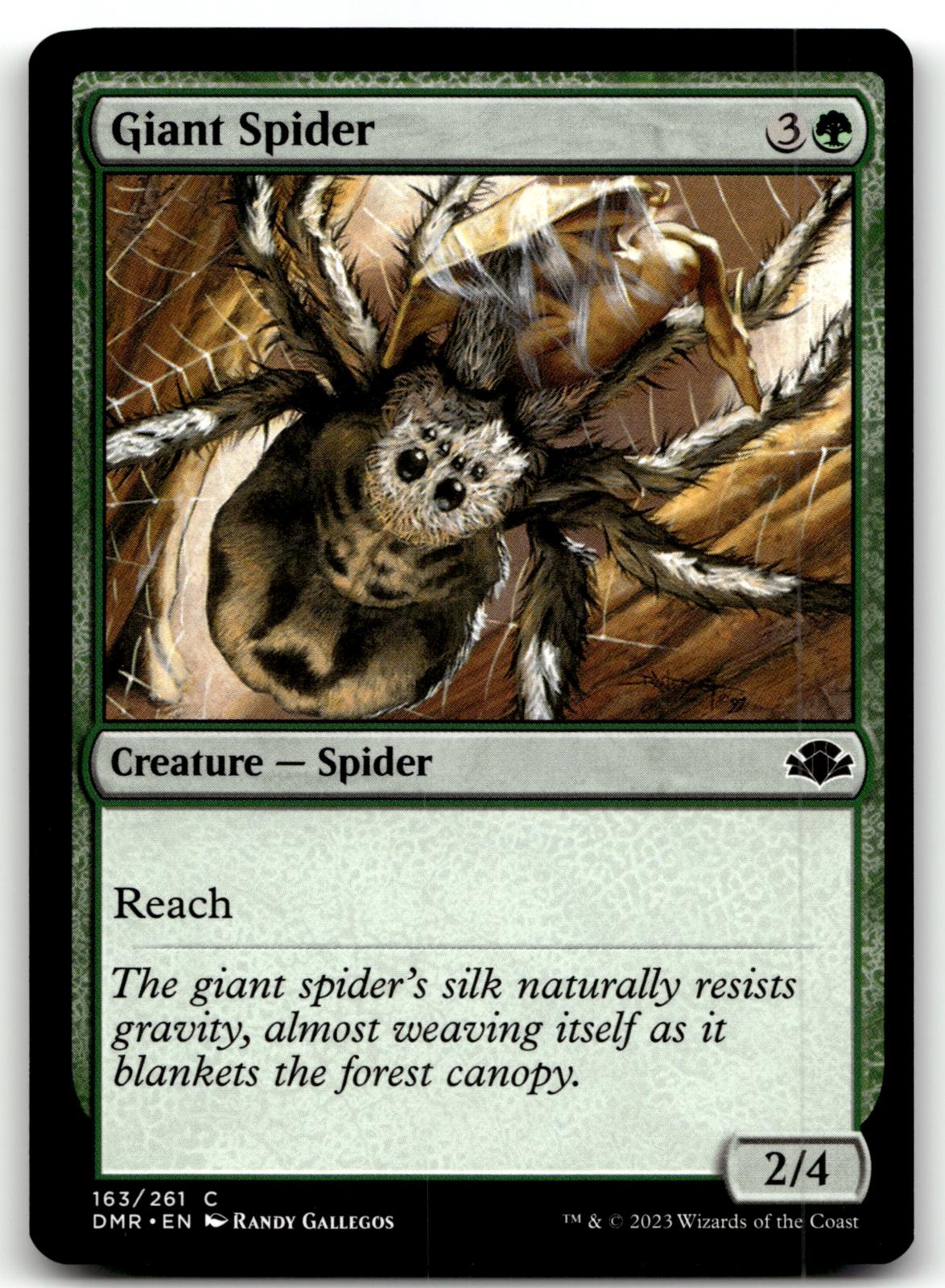 Giant Spider 163 Common Dominaria Remastered Magic: The Gathering Near Mint
