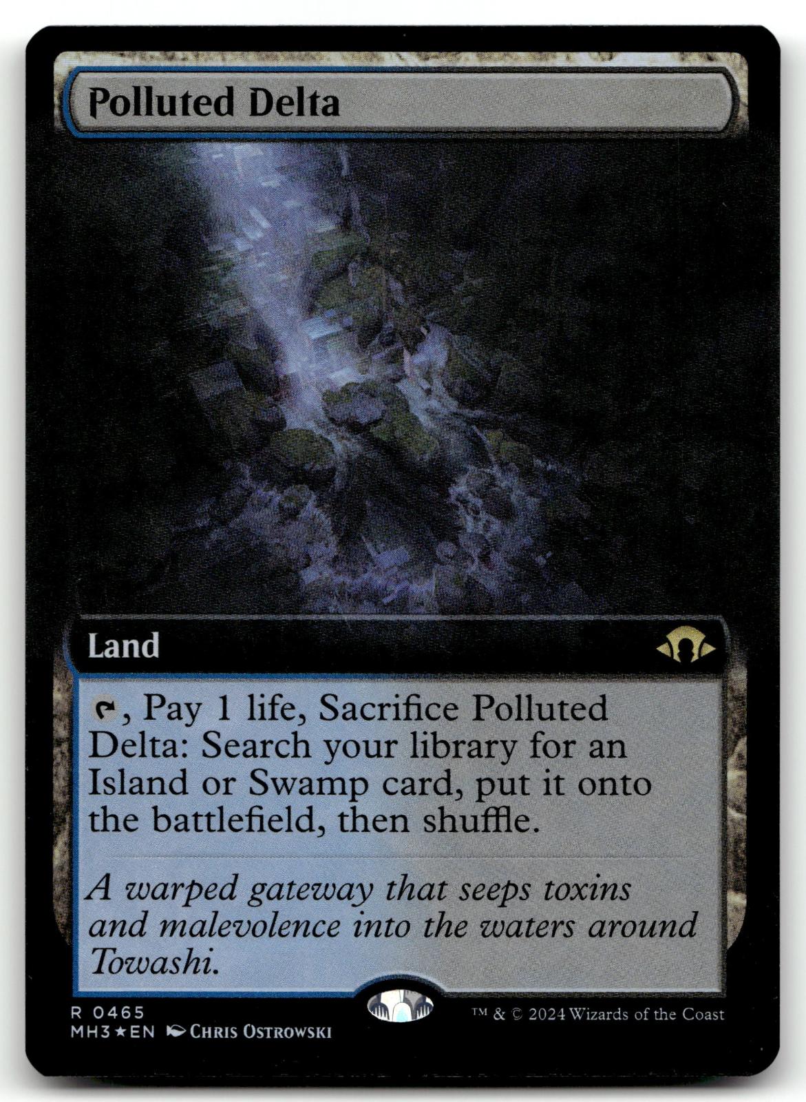 Polluted Delta (Extended Art) 465 Rare Modern Horizons 3 Magic: The Gathering NM