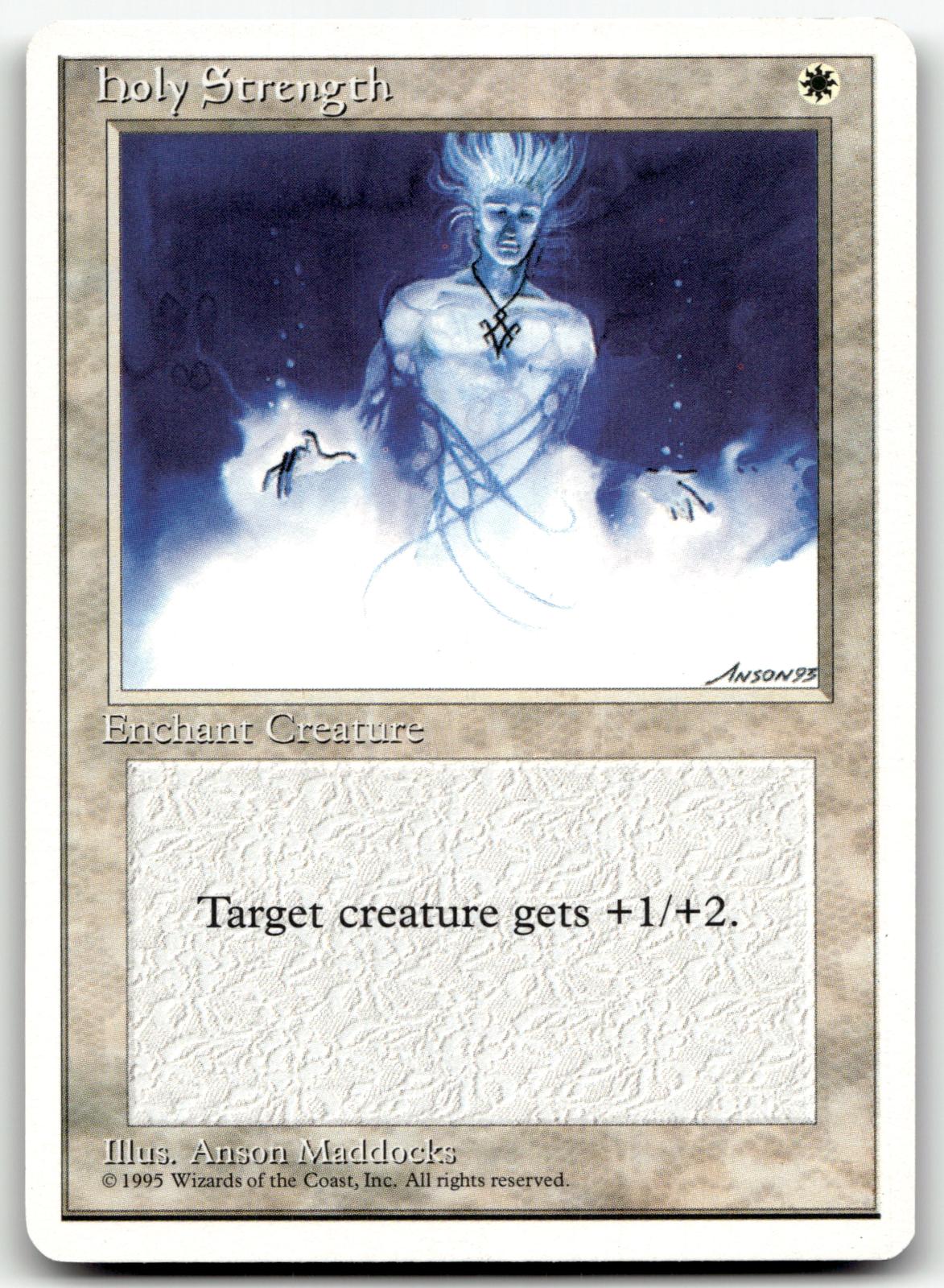 Holy Strength Common Fourth Edition Magic: The Gathering Near Mint