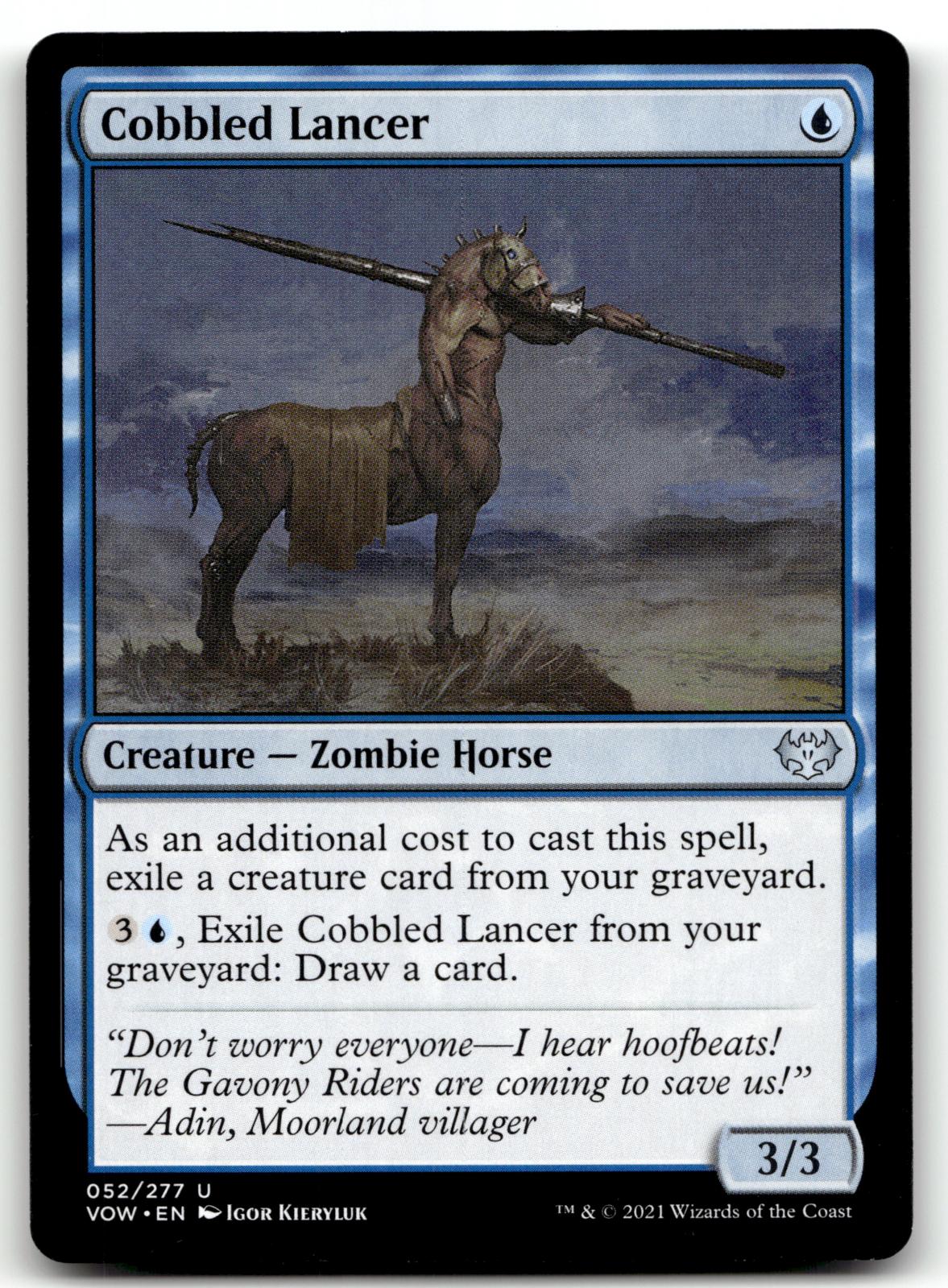 Cobbled Lancer 52 Uncommon Innistrad: Crimson Vow Magic: The Gathering Near Mint