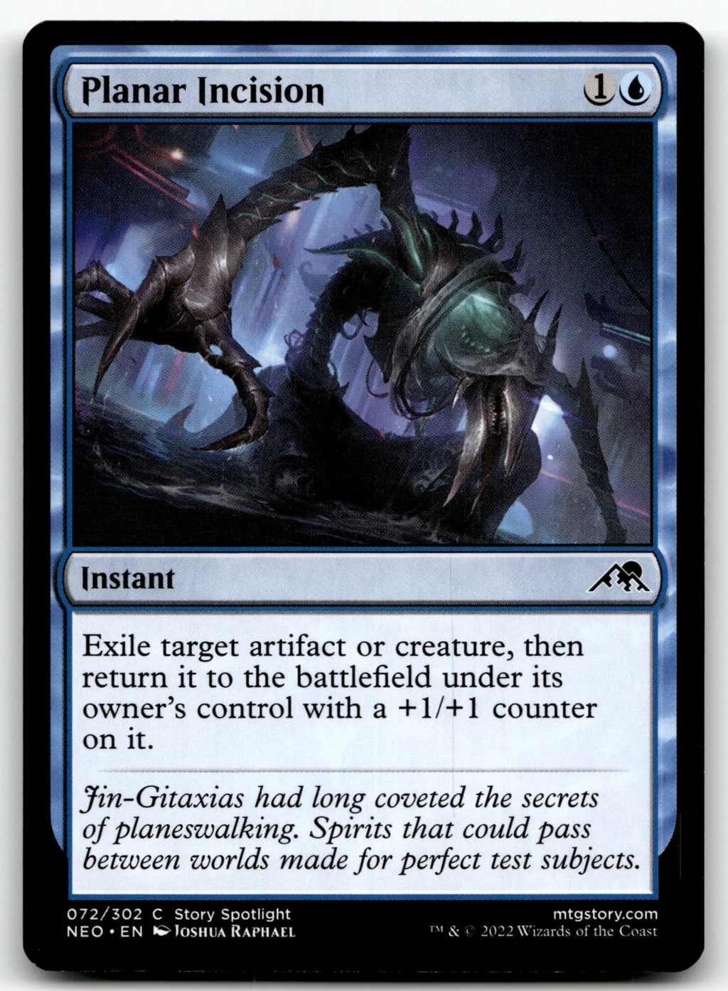 Planar Incision 72 Common Kamigawa: Neon Dynasty Magic: The Gathering Near Mint