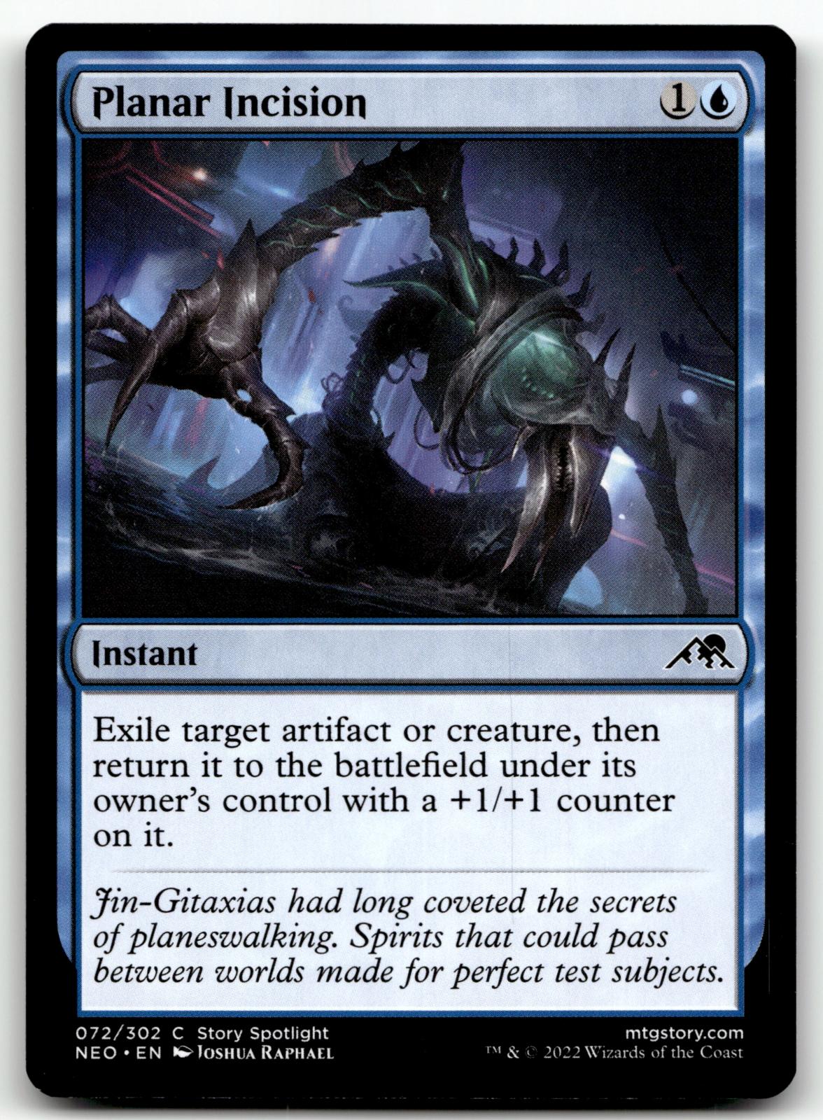 Planar Incision 72 Common Kamigawa: Neon Dynasty Magic: The Gathering Near Mint