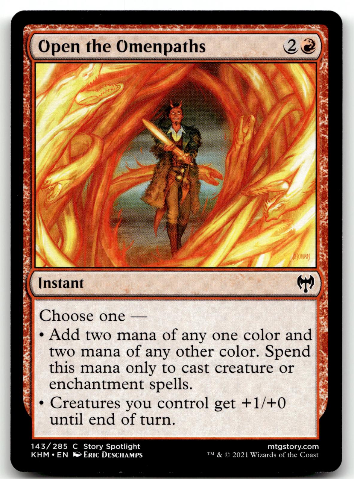 Open the Omenpaths 143 Common Kaldheim Magic: The Gathering Near Mint