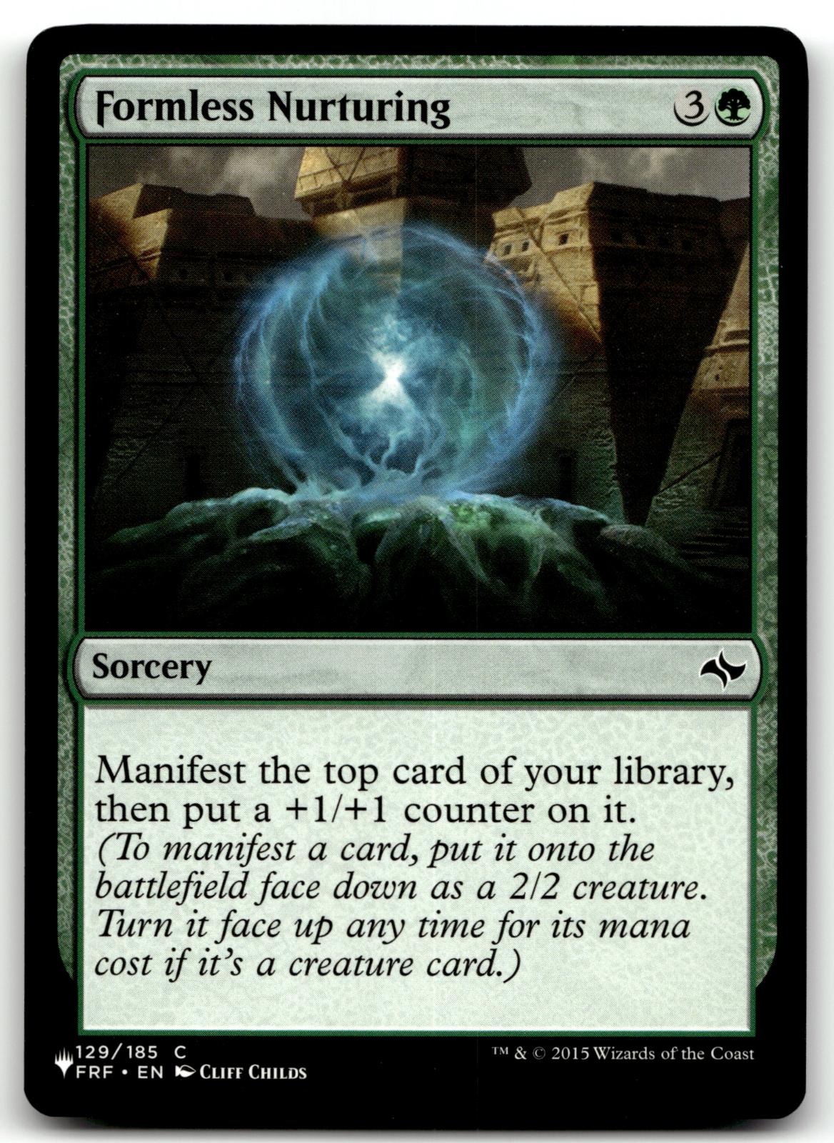 Formless Nurturing 129 Common Fate Reforged Magic: The Gathering Near Mint