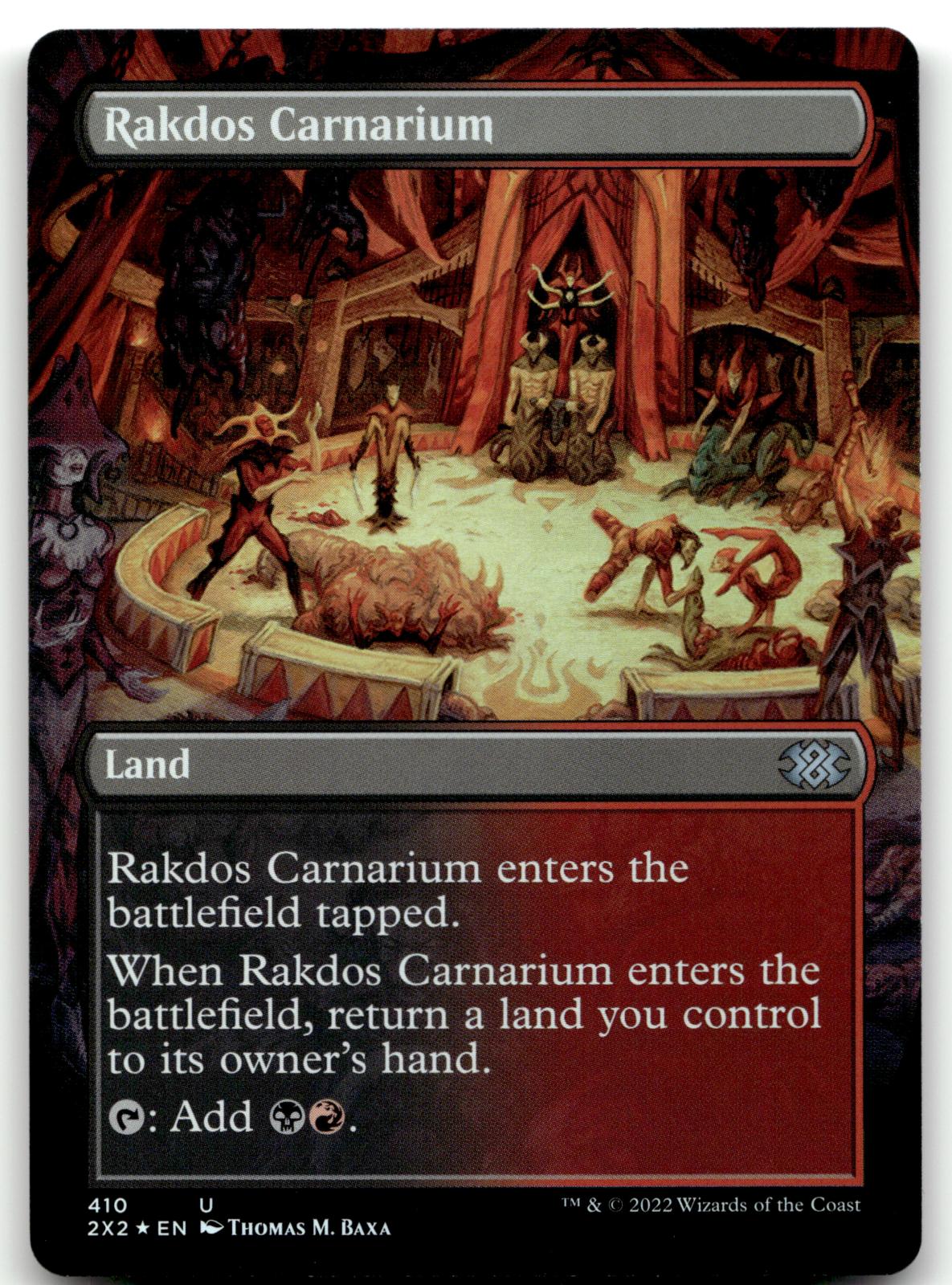Rakdos Carnarium (Borderless) 410 Double Masters 2022 Magic: The Gathering Foil NM
