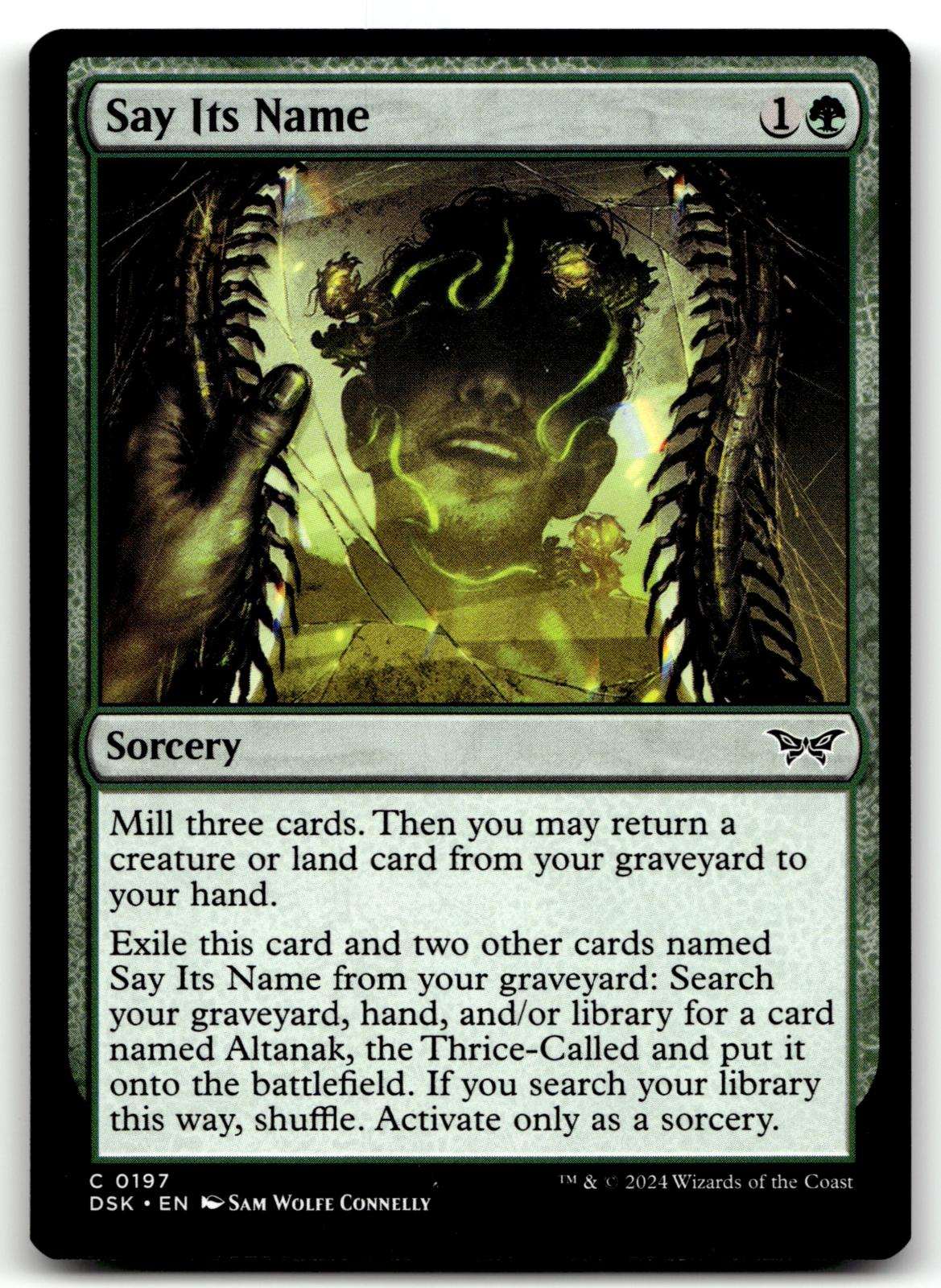 Say Its Name 197 Common Duskmourn: House of Horror Magic: The Gathering NM