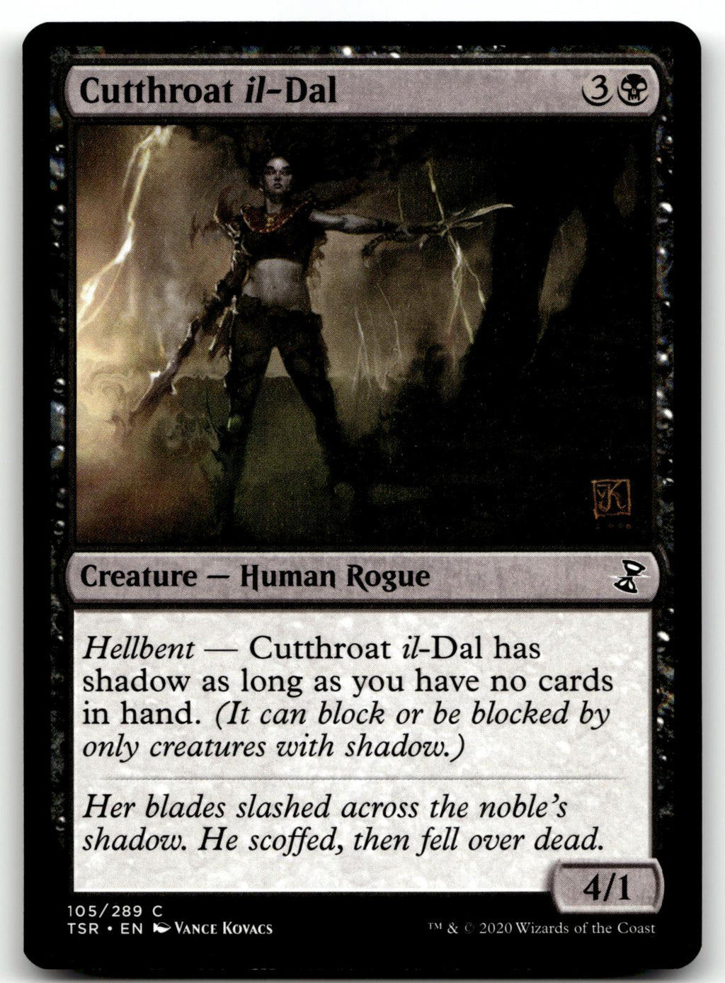 Cutthroat il-Dal 105 Common Time Spiral: Remastered Magic: The Gathering NM