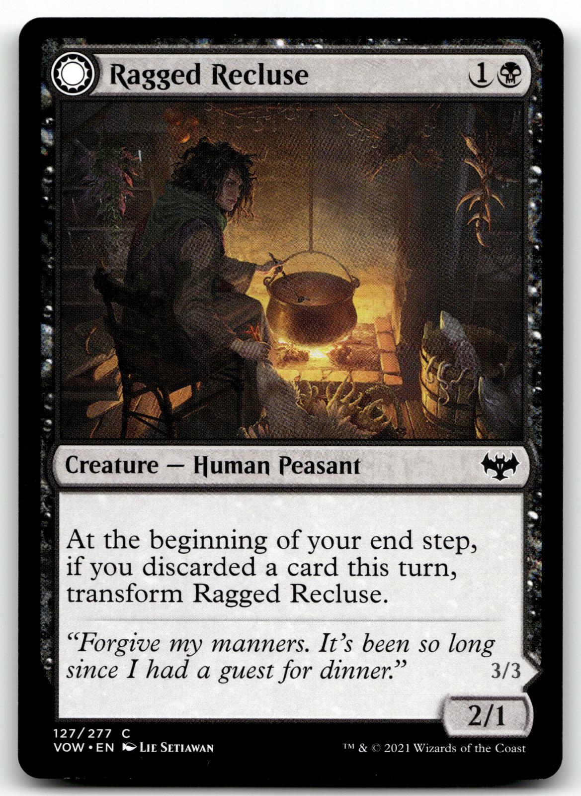 Ragged Recluse 127 Common Innistrad: Crimson Vow Magic: The Gathering Near Mint