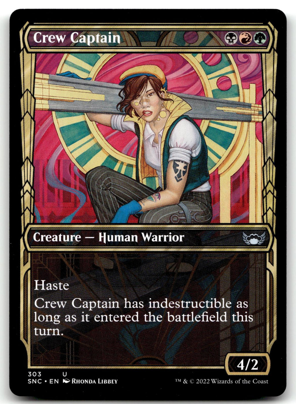 Crew Captain (Showcase) 303 Streets of New Capenna Magic: The Gathering NM