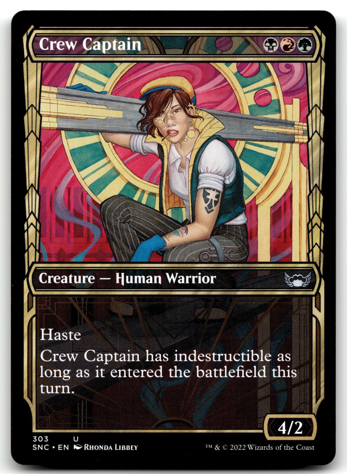 Crew Captain (Showcase) 303 Streets of New Capenna Magic: The Gathering NM