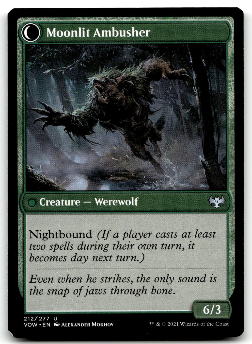 Oakshade Stalker 212 Uncommon Innistrad: Crimson Vow Magic: The Gathering NM