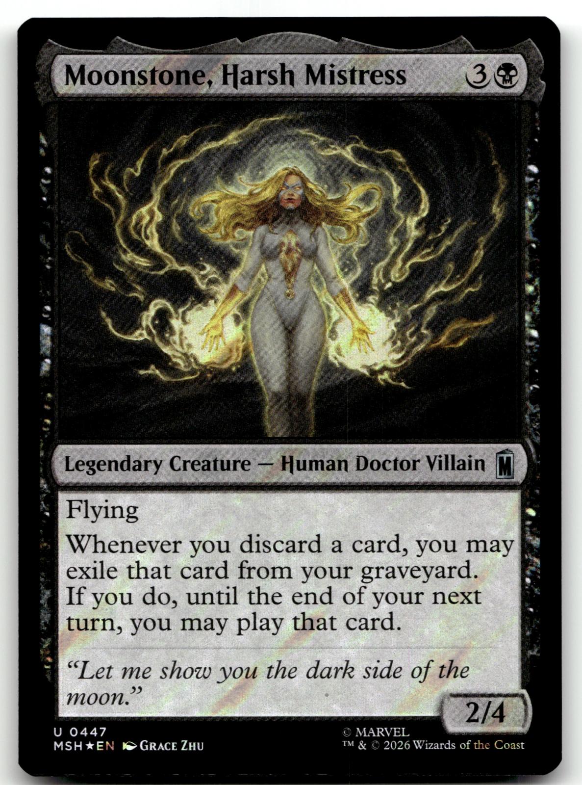 Moonstone, Harsh Mistress (Surge Foil) 447 Holo Marvel Super Heroes Magic: 