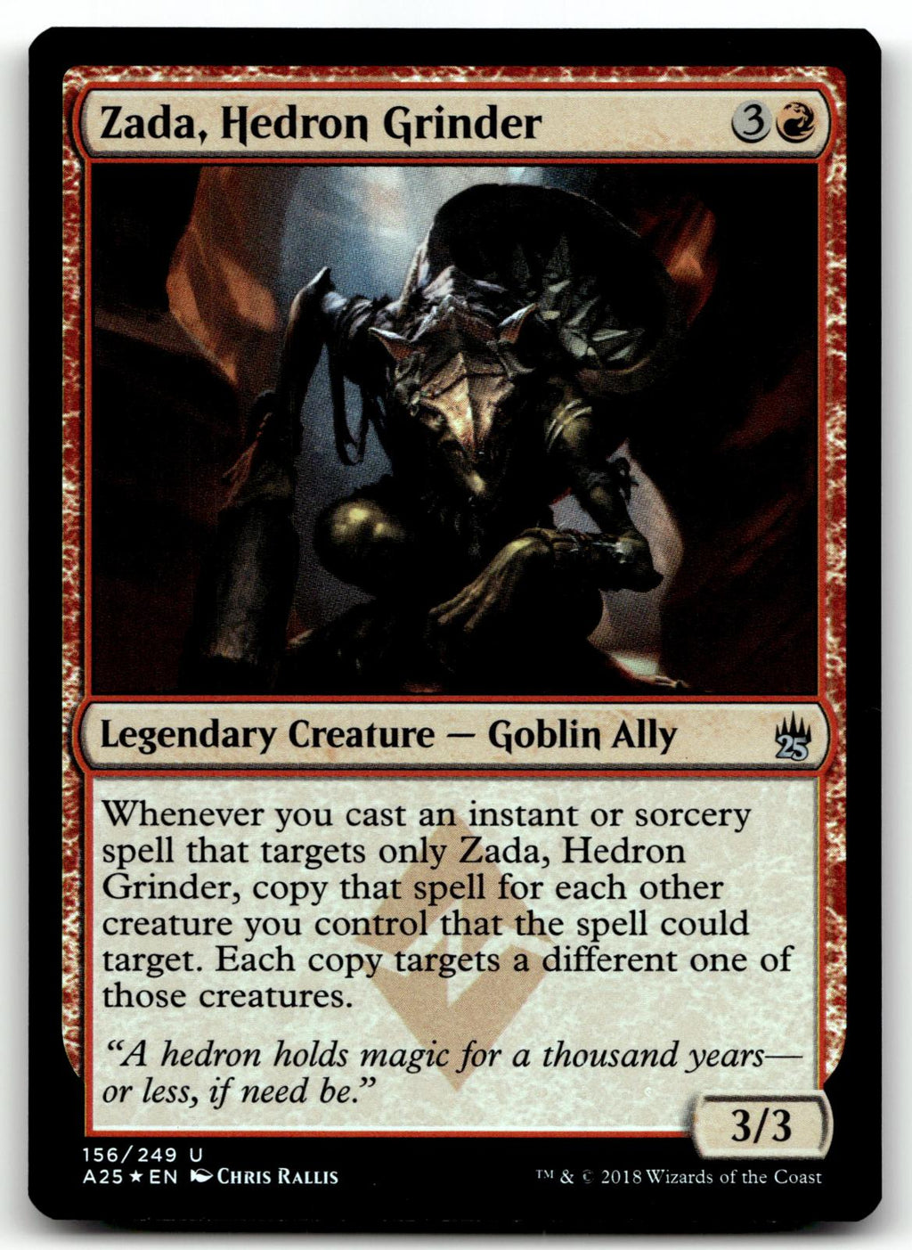 Zada, Hedron Grinder 156 Uncommon Masters 25 Magic: The Gathering Foil Near Mint