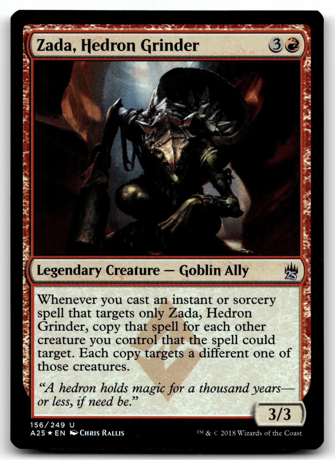 Zada, Hedron Grinder 156 Uncommon Masters 25 Magic: The Gathering Foil Near Mint