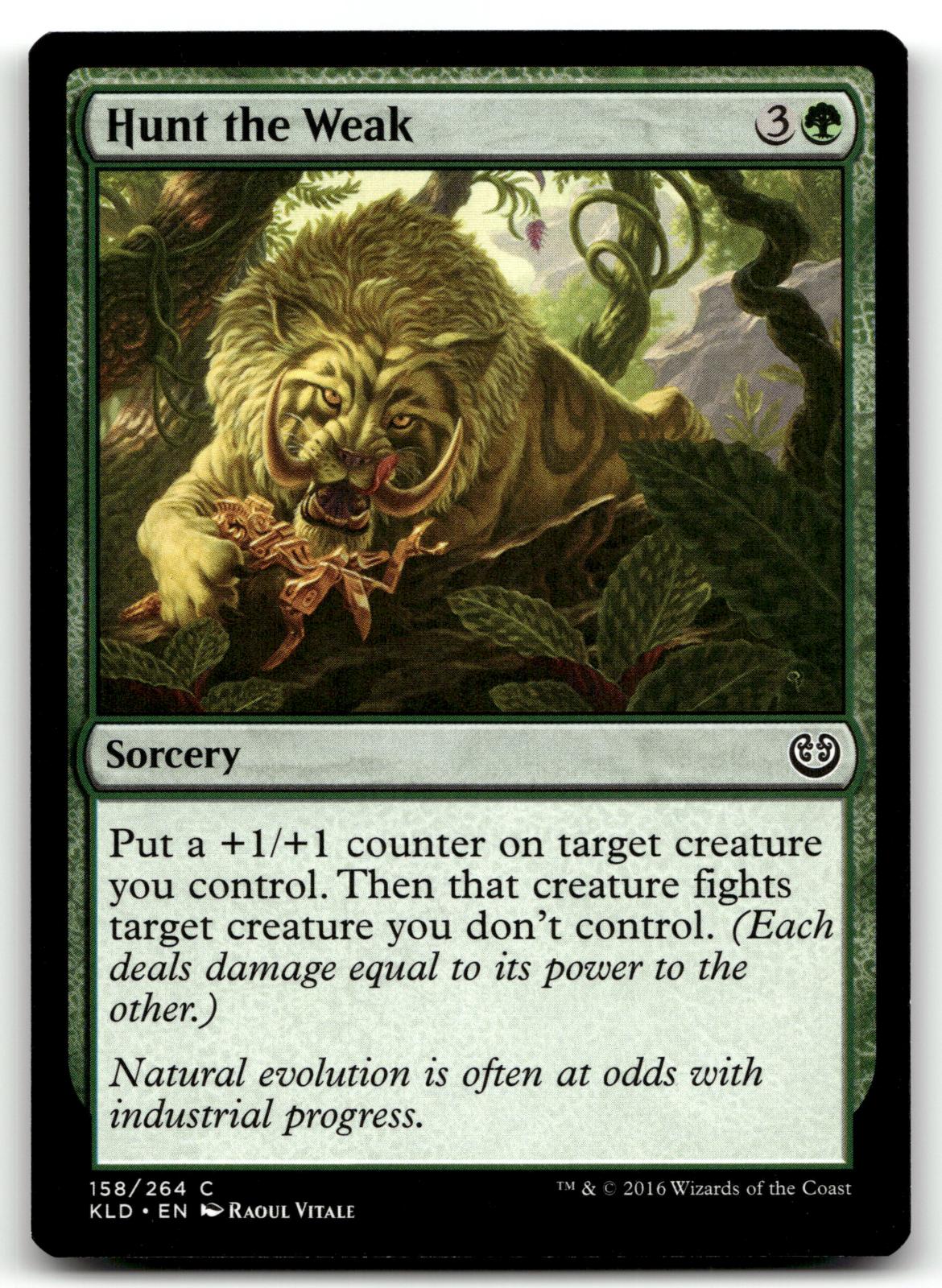Hunt the Weak 158 Common Kaladesh Magic: The Gathering Near Mint