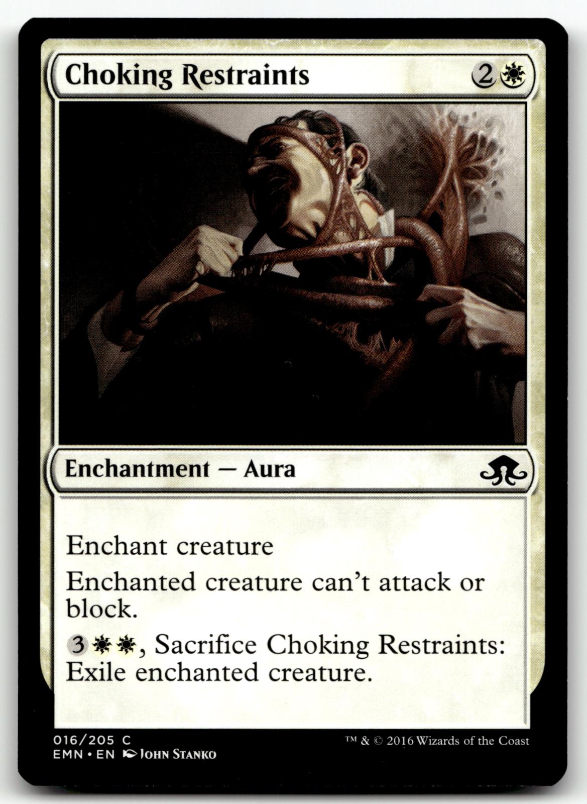 Choking Restraints 16 Common Eldritch Moon Magic: The Gathering Near Mint