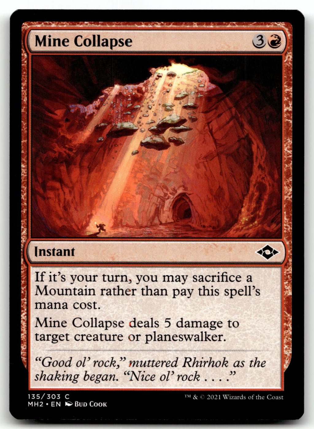 Mine Collapse 135 Common Modern Horizons 2 Magic: The Gathering Near Mint