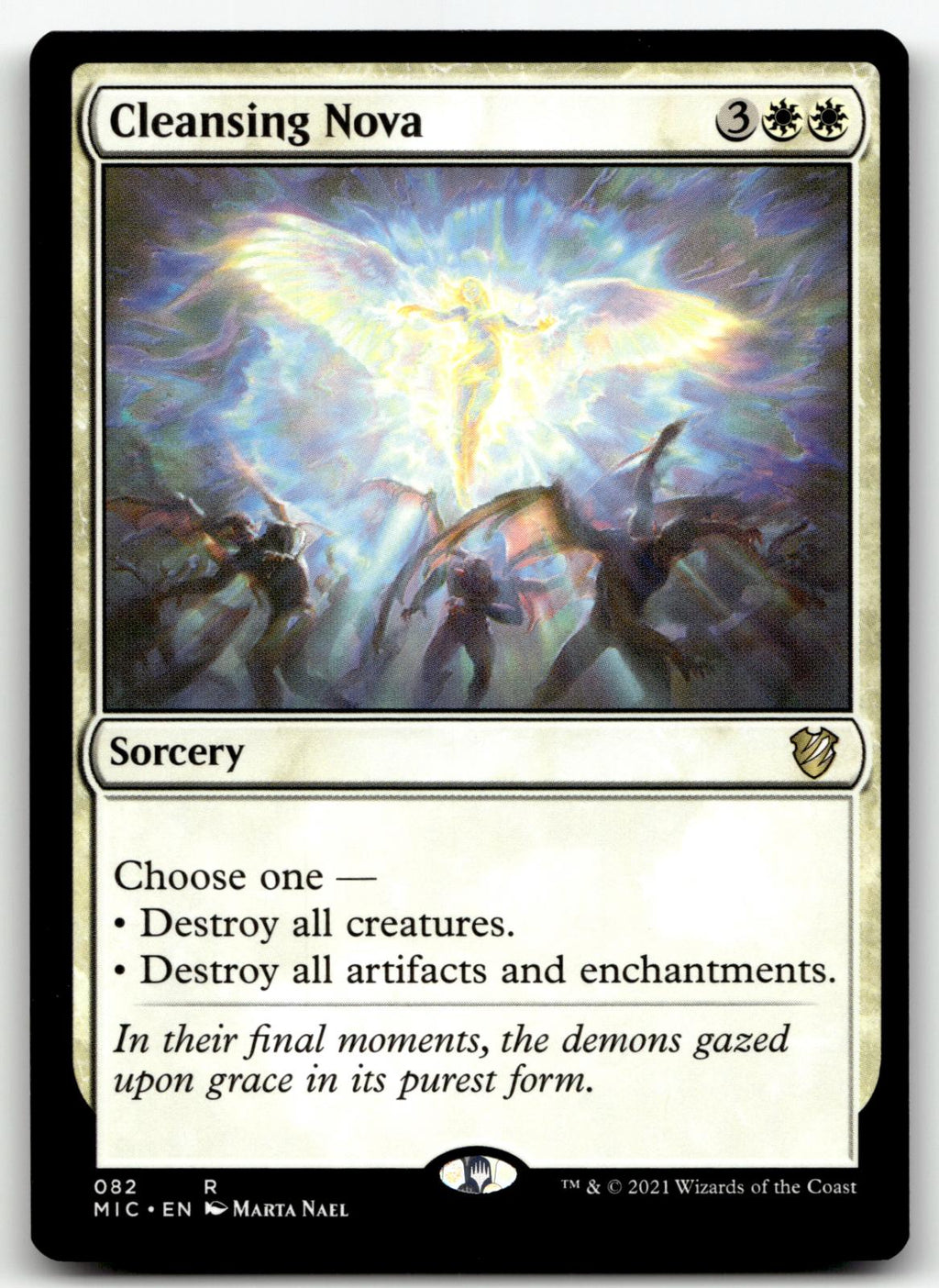 Cleansing Nova 82 Commander: Innistrad: Midnight Hunt Magic: The Gathering NM
