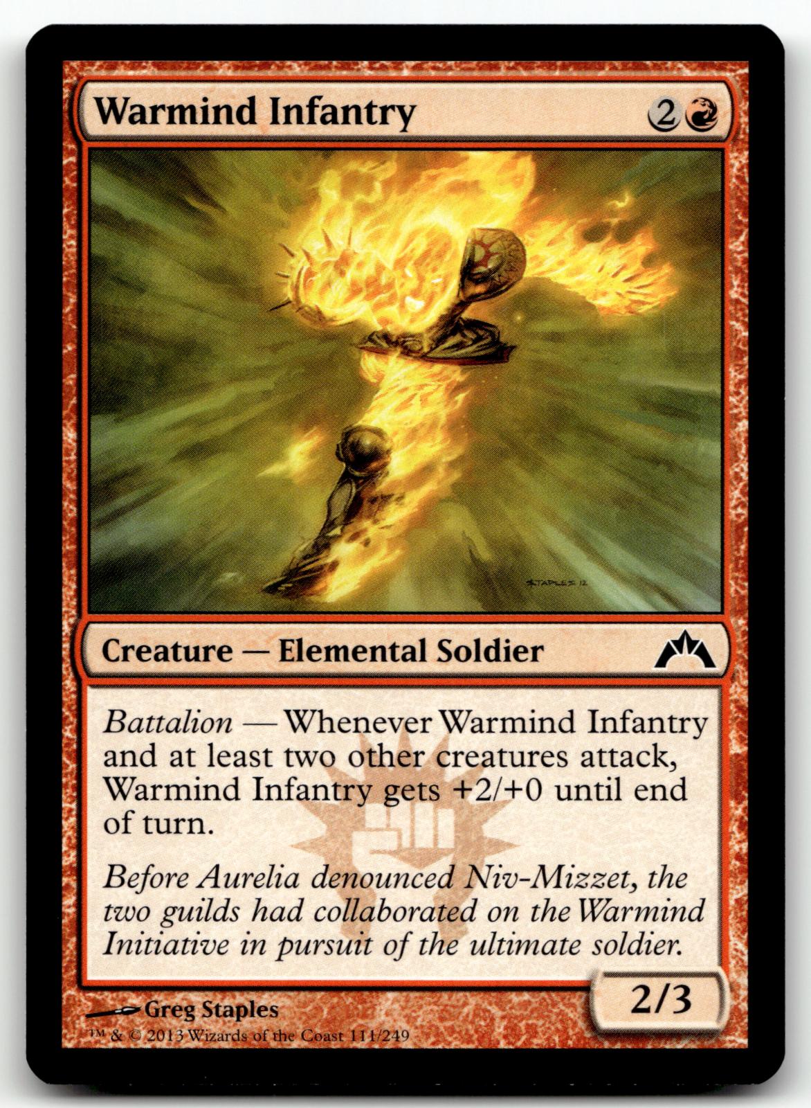 Warmind Infantry 111 Common Gatecrash Magic: The Gathering Near Mint