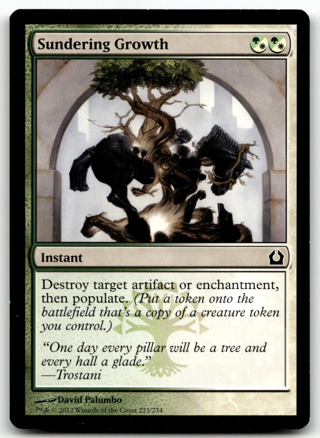 Sundering Growth 223 Common Return to Ravnica Magic: The Gathering Near Mint