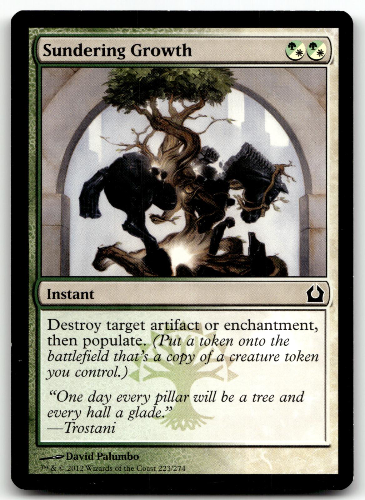 Sundering Growth 223 Common Return to Ravnica Magic: The Gathering Near Mint