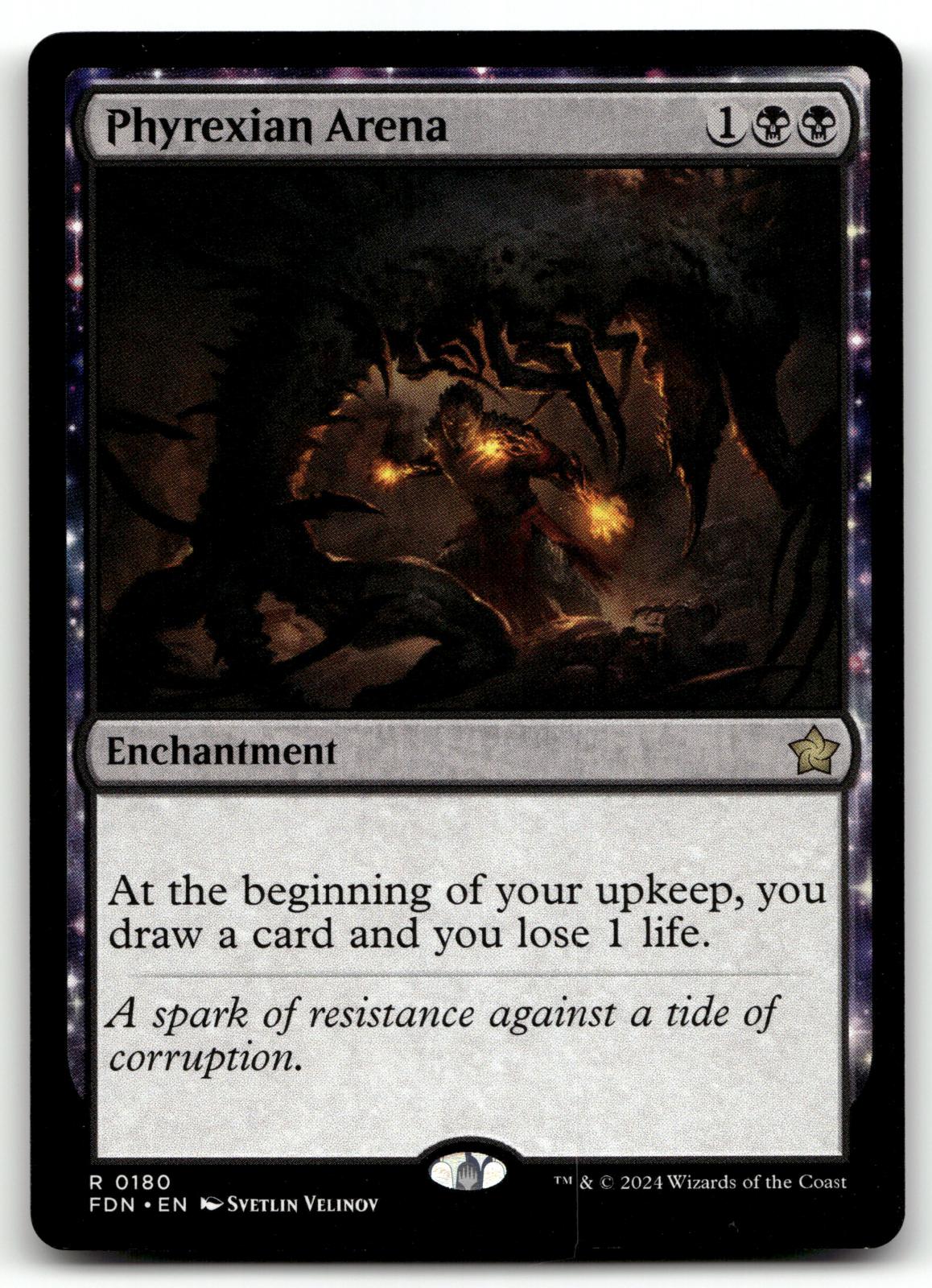 Phyrexian Arena 180 Rare Foundations Magic: The Gathering Near Mint