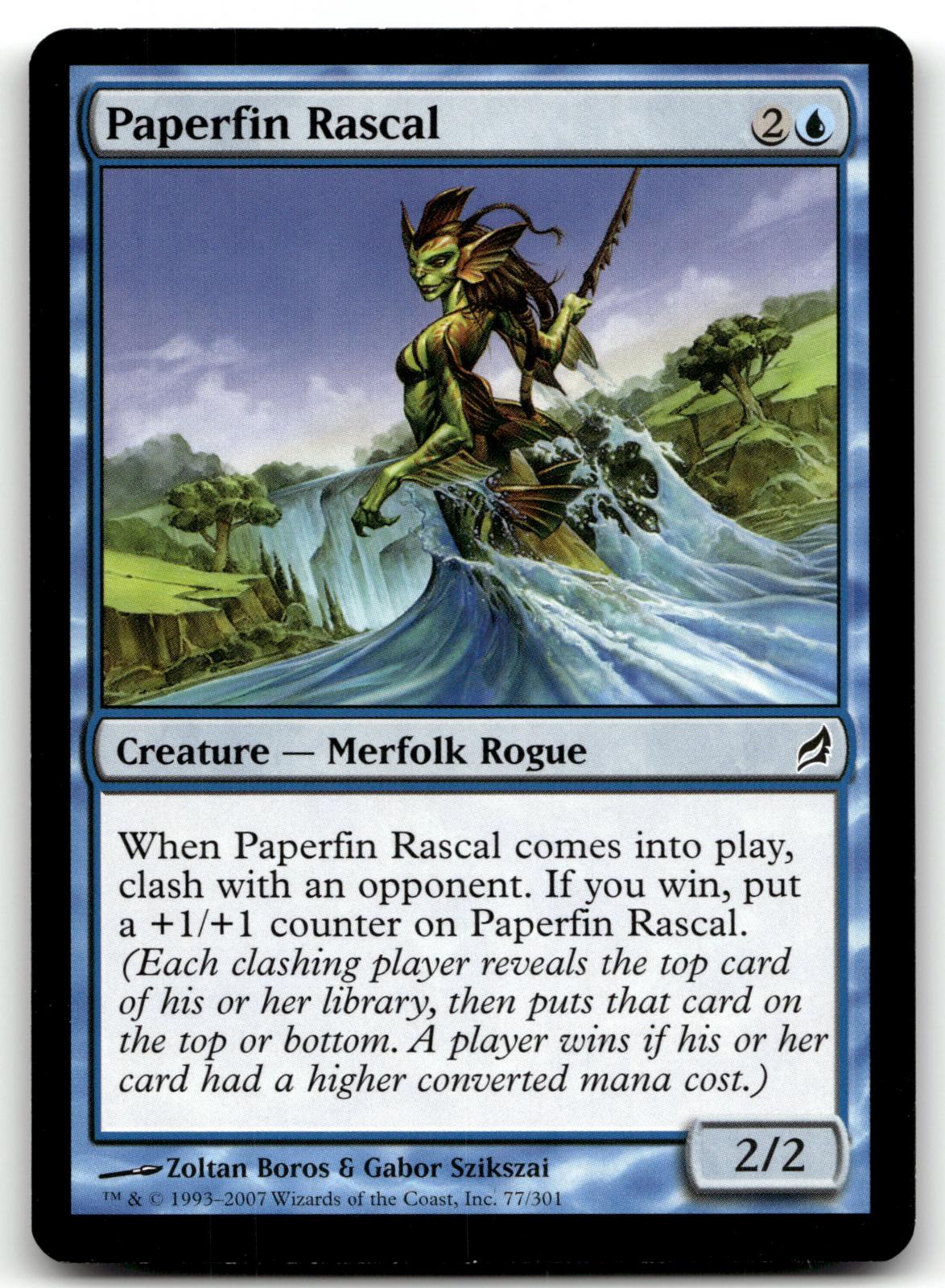 Paperfin Rascal 77 Common Lorwyn Magic: The Gathering Near Mint