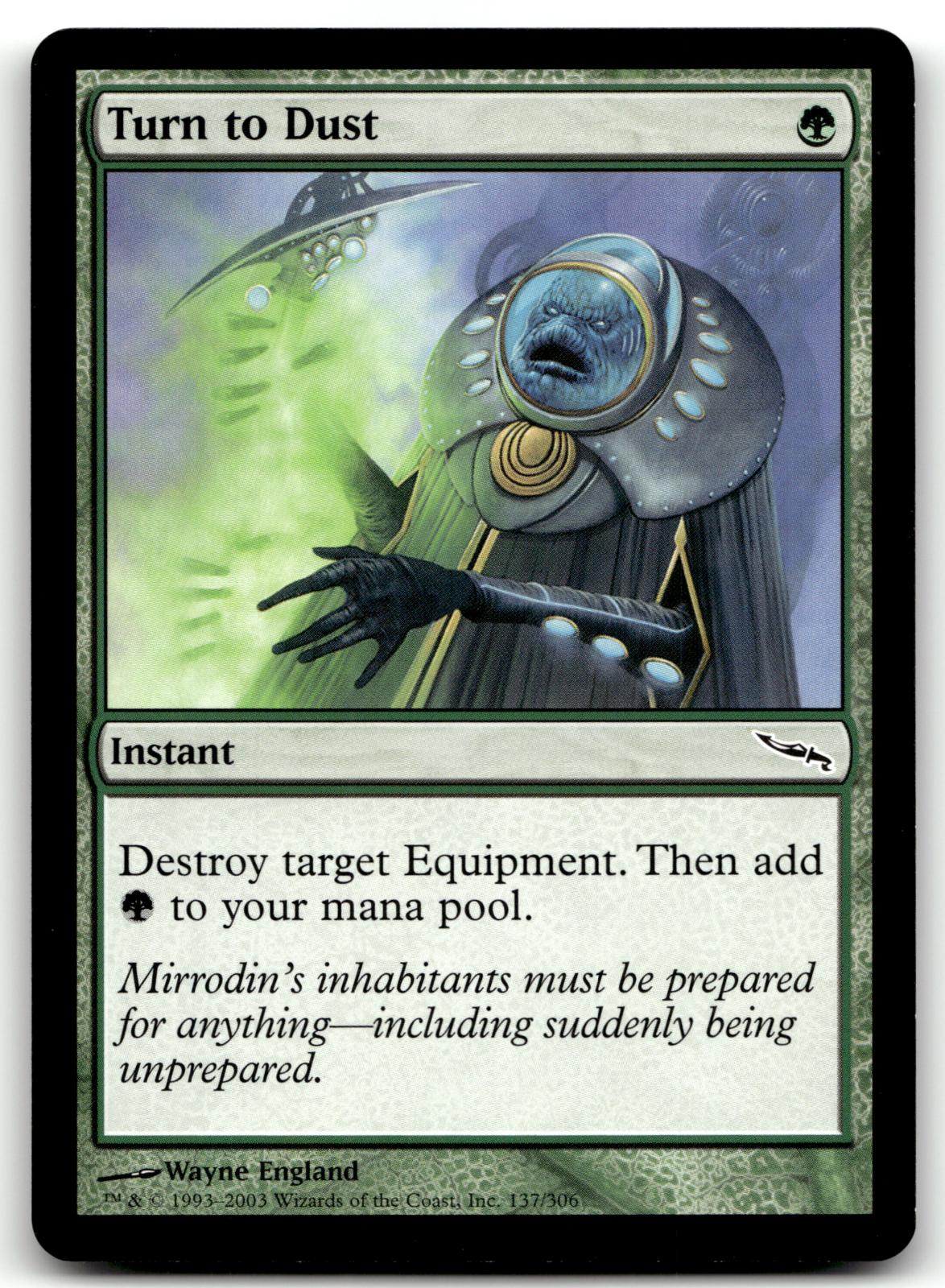 Turn to Dust 137 Common Mirrodin Magic: The Gathering Near Mint
