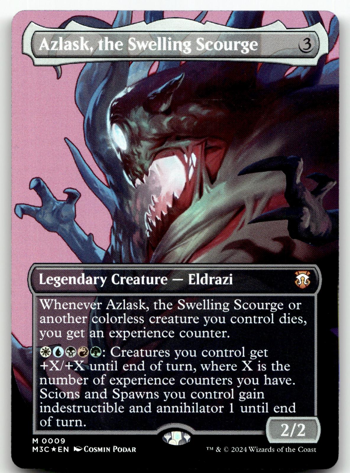 Azlask, the Swelling Scourge (Borderless) 9 Commander: Modern Horizons 3 Magic: The Gathering Foil NM