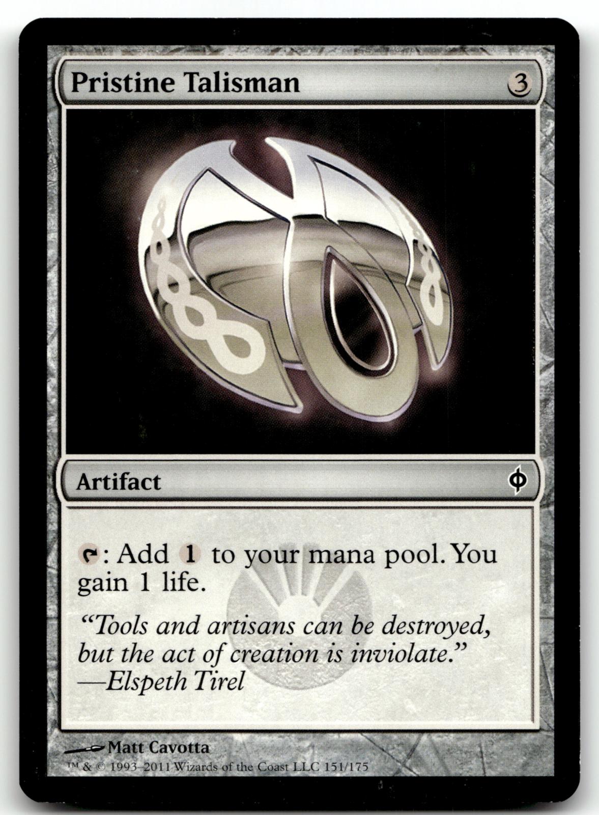 Pristine Talisman 151 Common New Phyrexia Magic: The Gathering Near Mint
