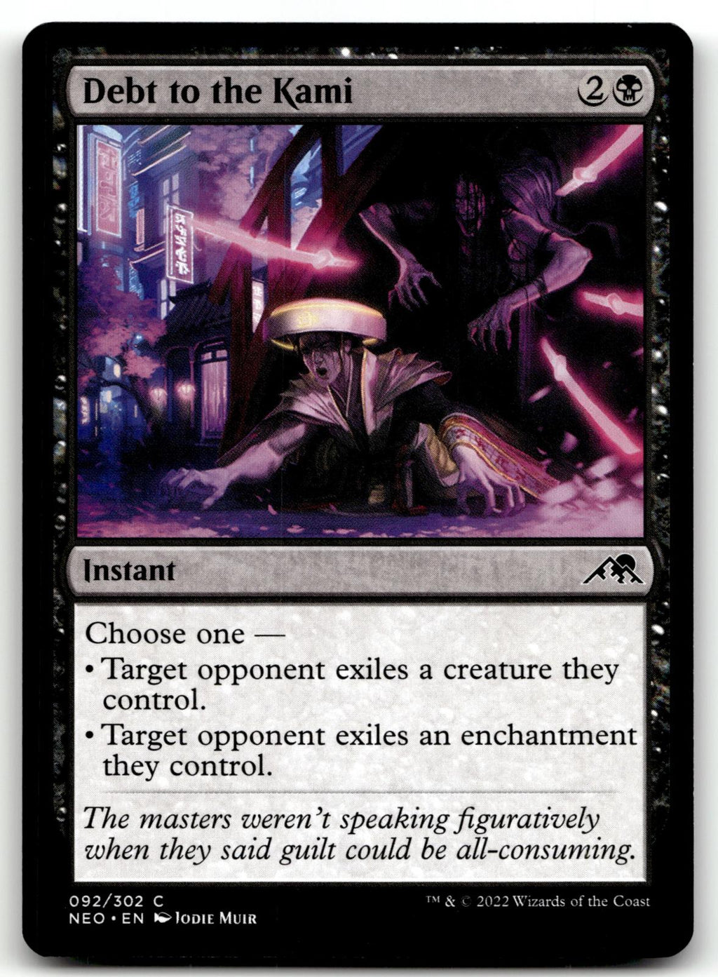 Debt to the Kami 92 Common Kamigawa: Neon Dynasty Magic: The Gathering Near Mint