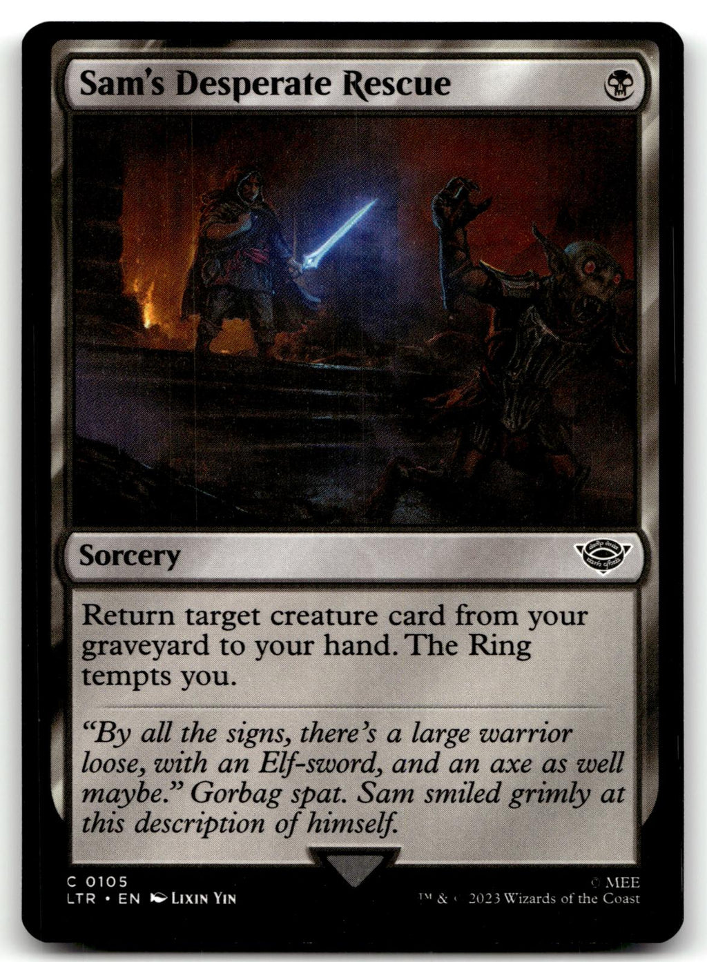 Sam's Desperate Rescue 105 Universes Beyond: The Lord of the Rings: Tales of Middle-earth Magic: The Gathering NM