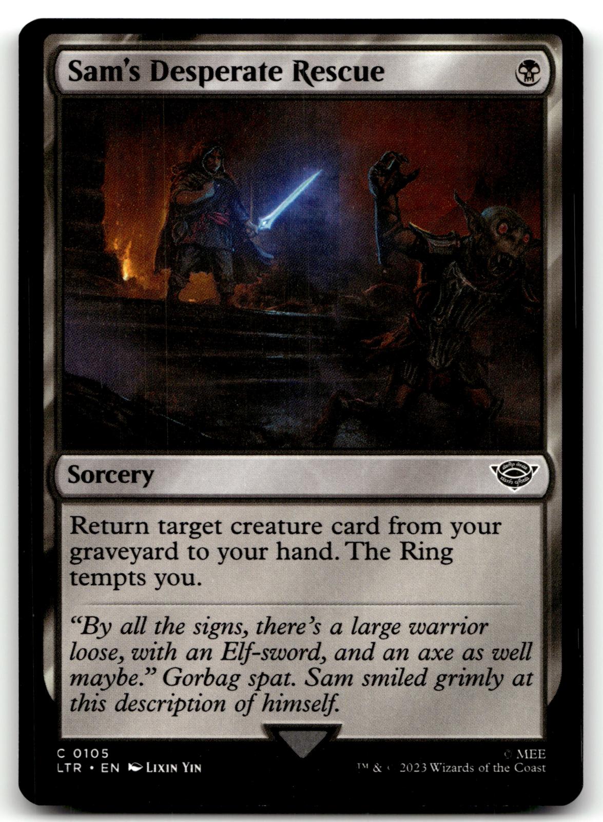 Sam's Desperate Rescue 105 Universes Beyond: The Lord of the Rings: Tales of Middle-earth Magic: The Gathering NM