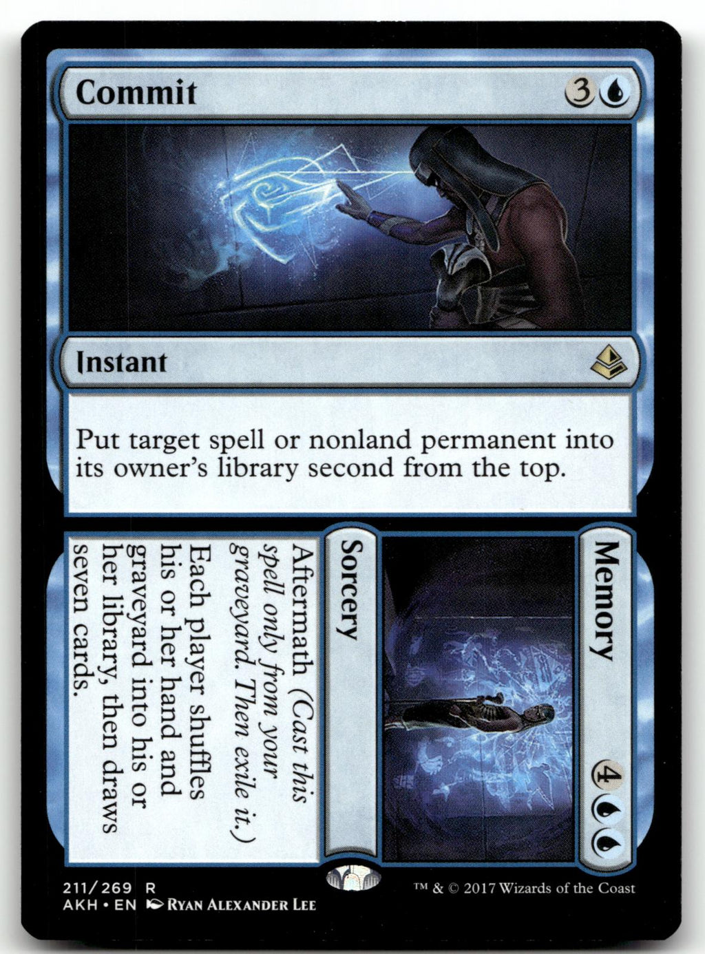 Commit // Memory 211 Rare Amonkhet Magic: The Gathering Near Mint