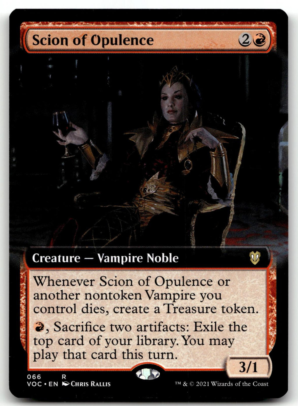 Scion of Opulence (Extended Art) 66 Commander: Innistrad: Crimson Vow Magic: The Gathering NM