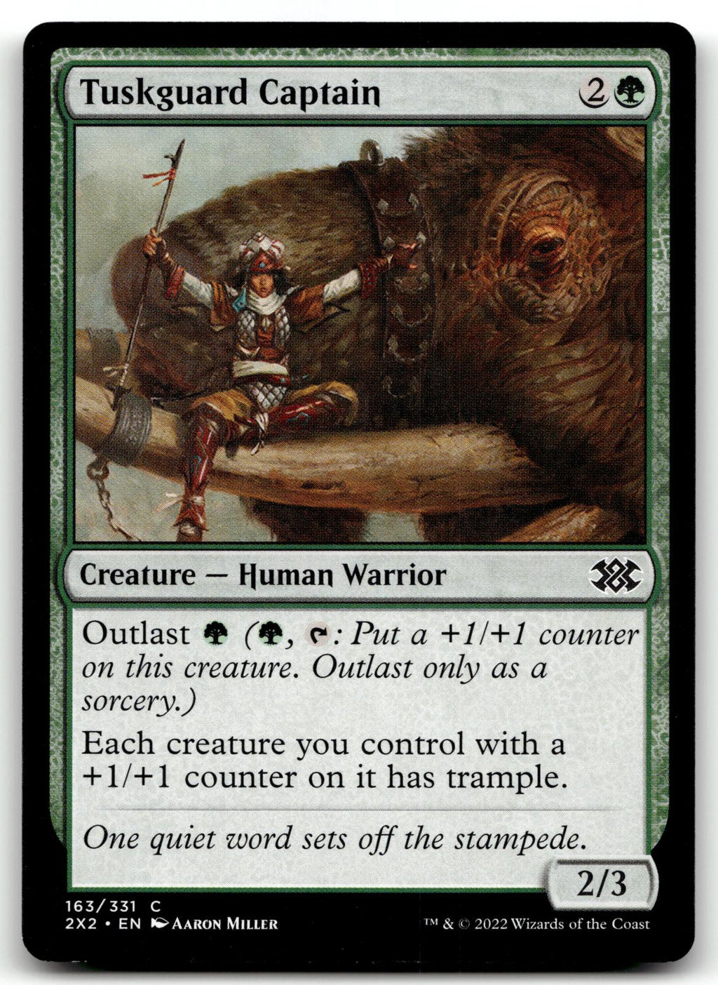Tuskguard Captain 163 Common Double Masters 2022 Magic: The Gathering Near Mint