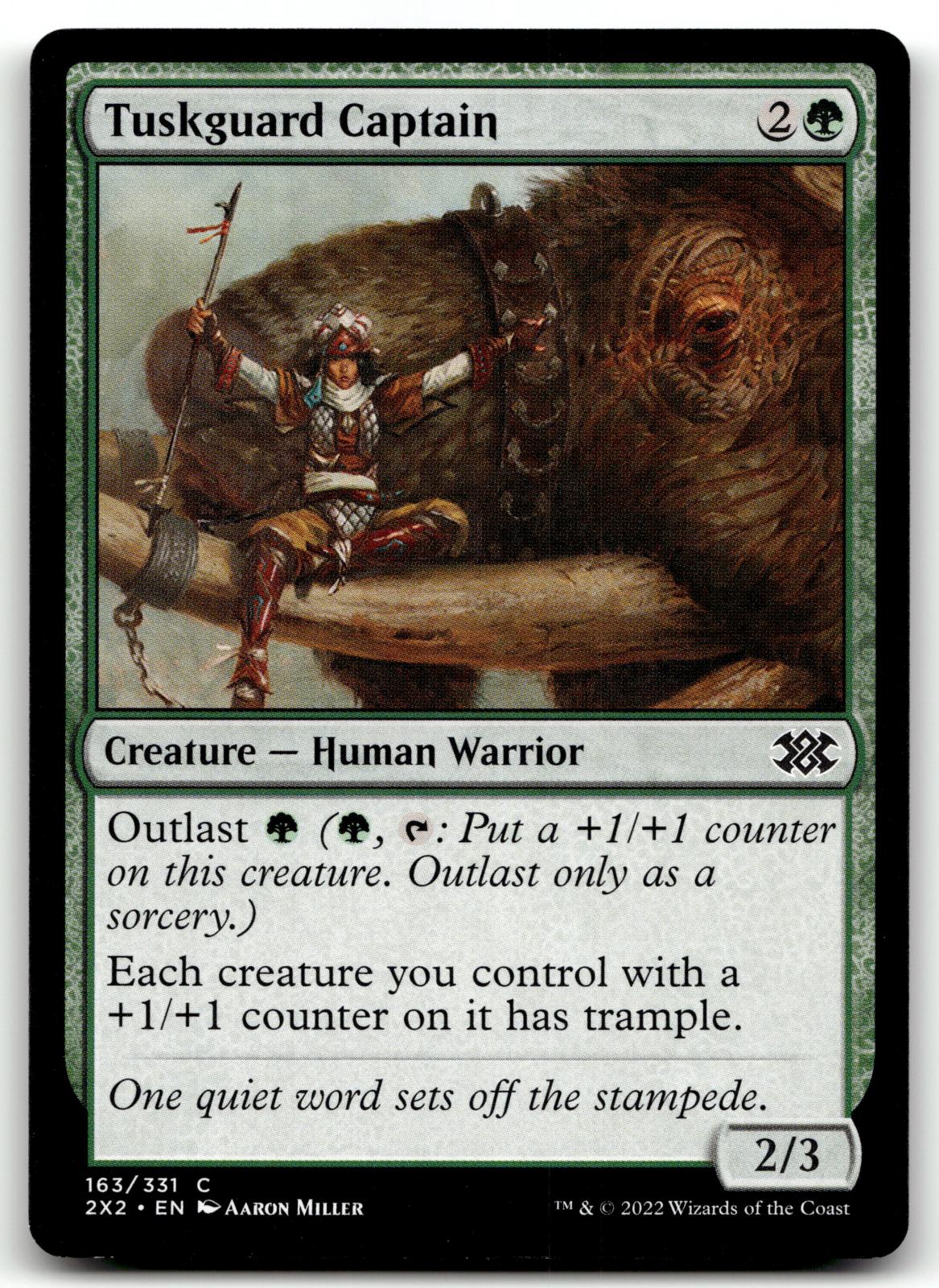 Tuskguard Captain 163 Common Double Masters 2022 Magic: The Gathering Near Mint
